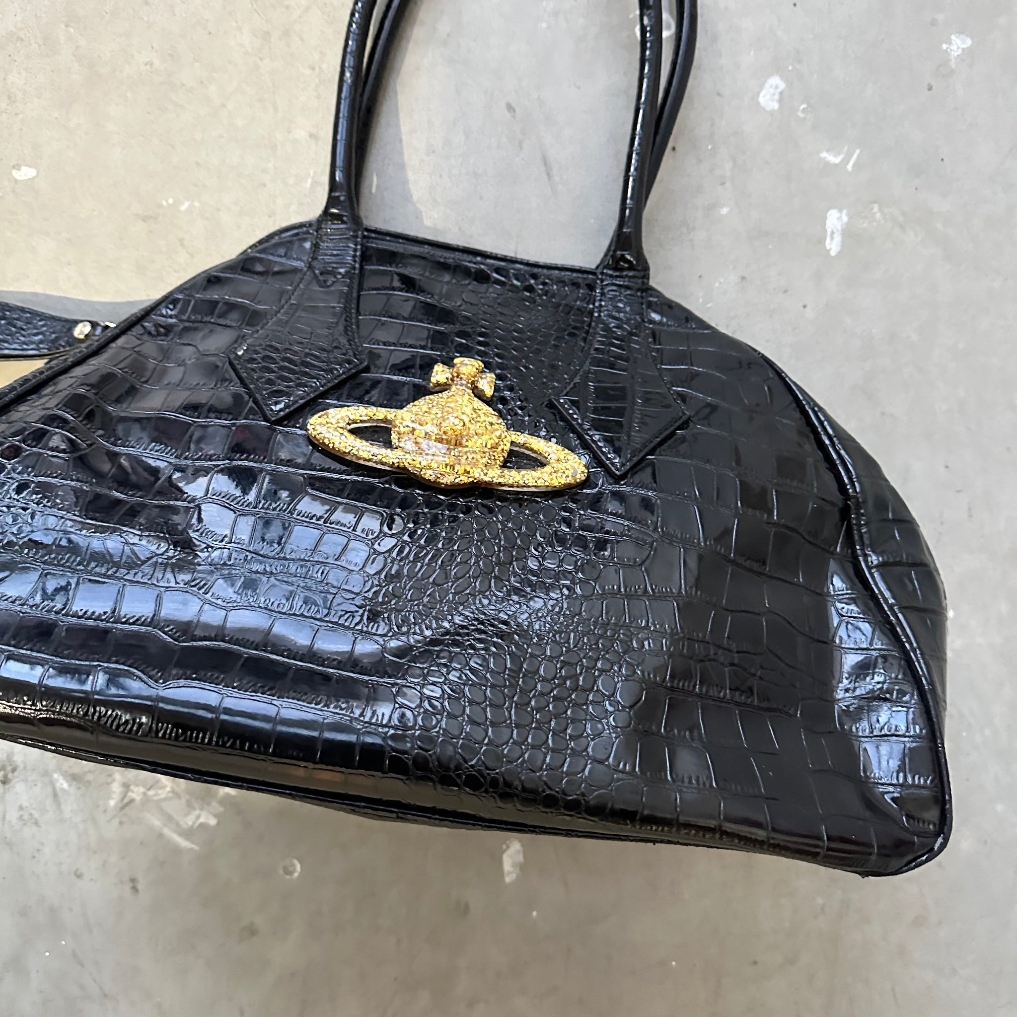 Vivienne Westwood Glitter Orb Yasmine Hand Bag