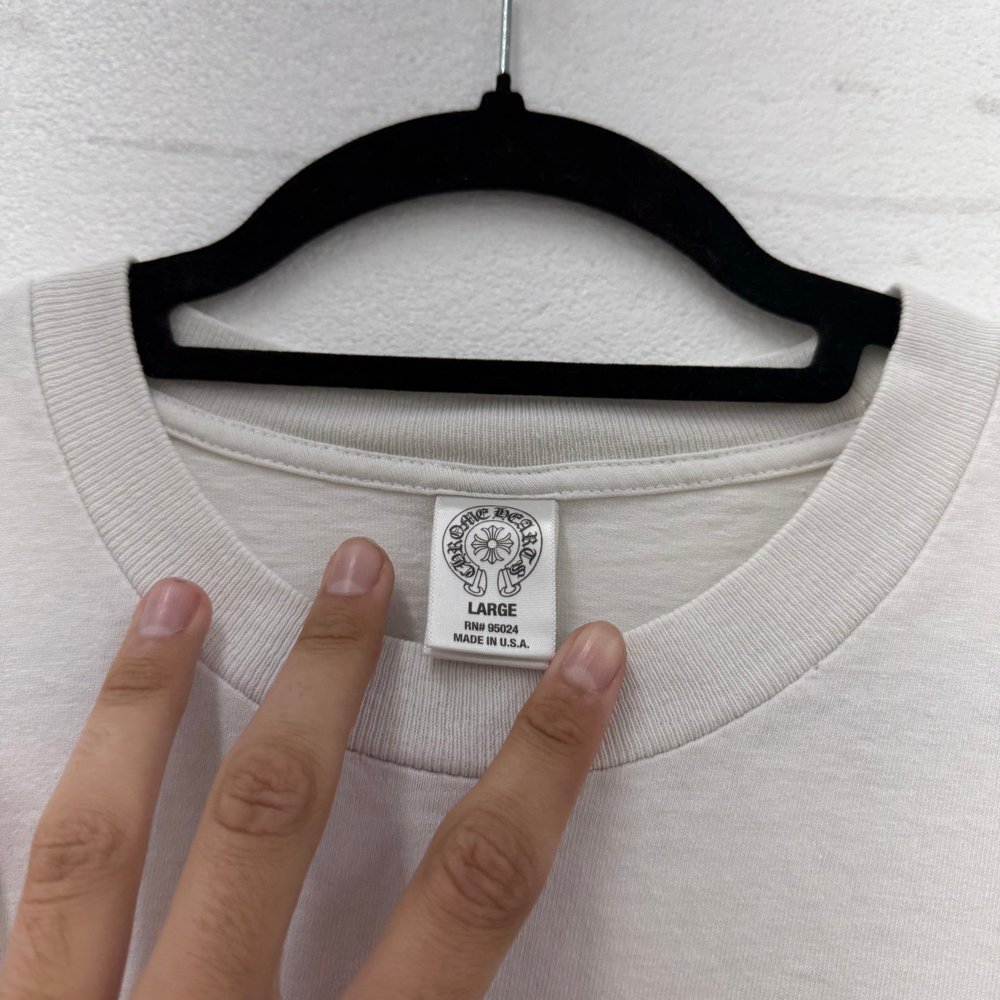 Chrome Hearts Cross Tee White Size L