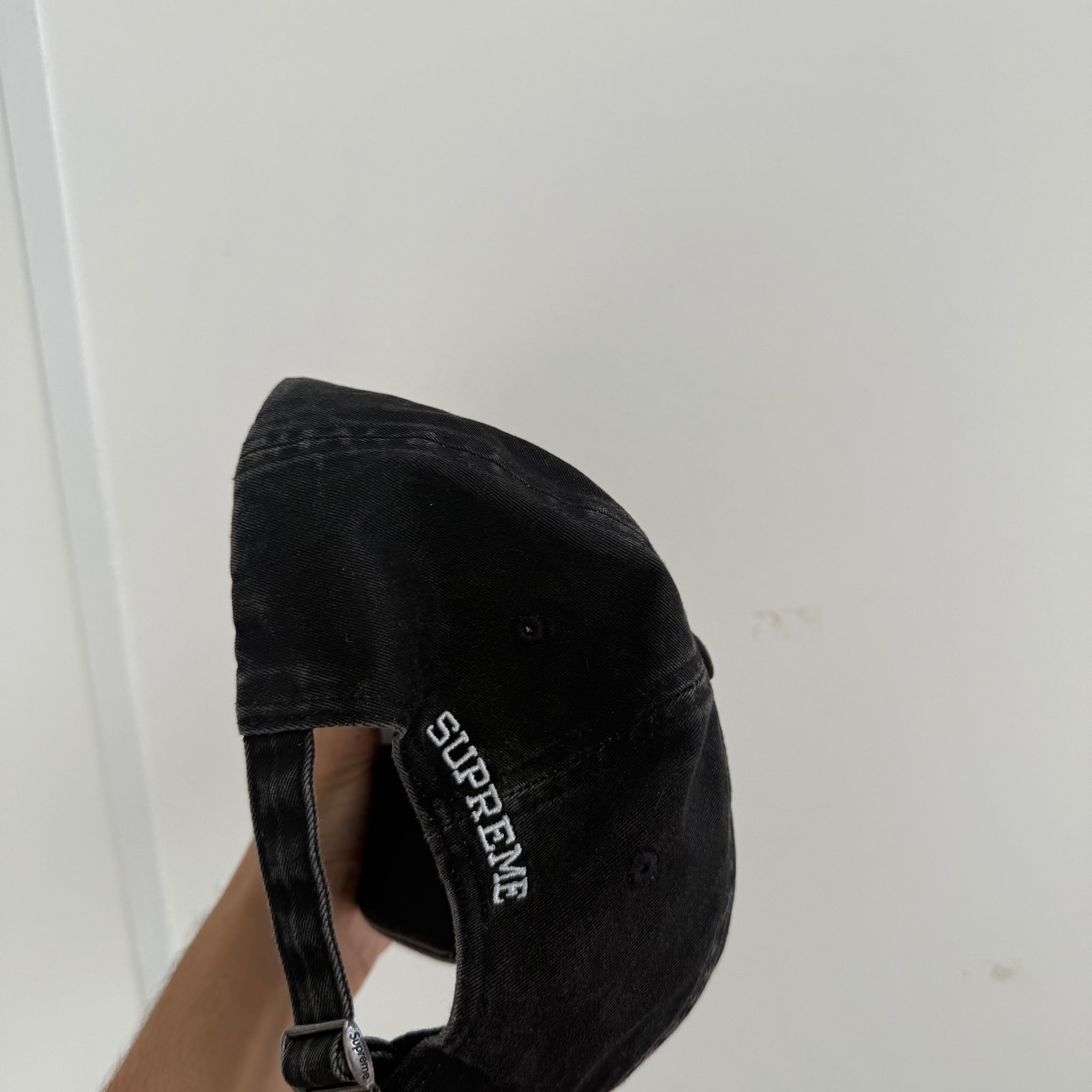 Supreme S Logo Cap Black