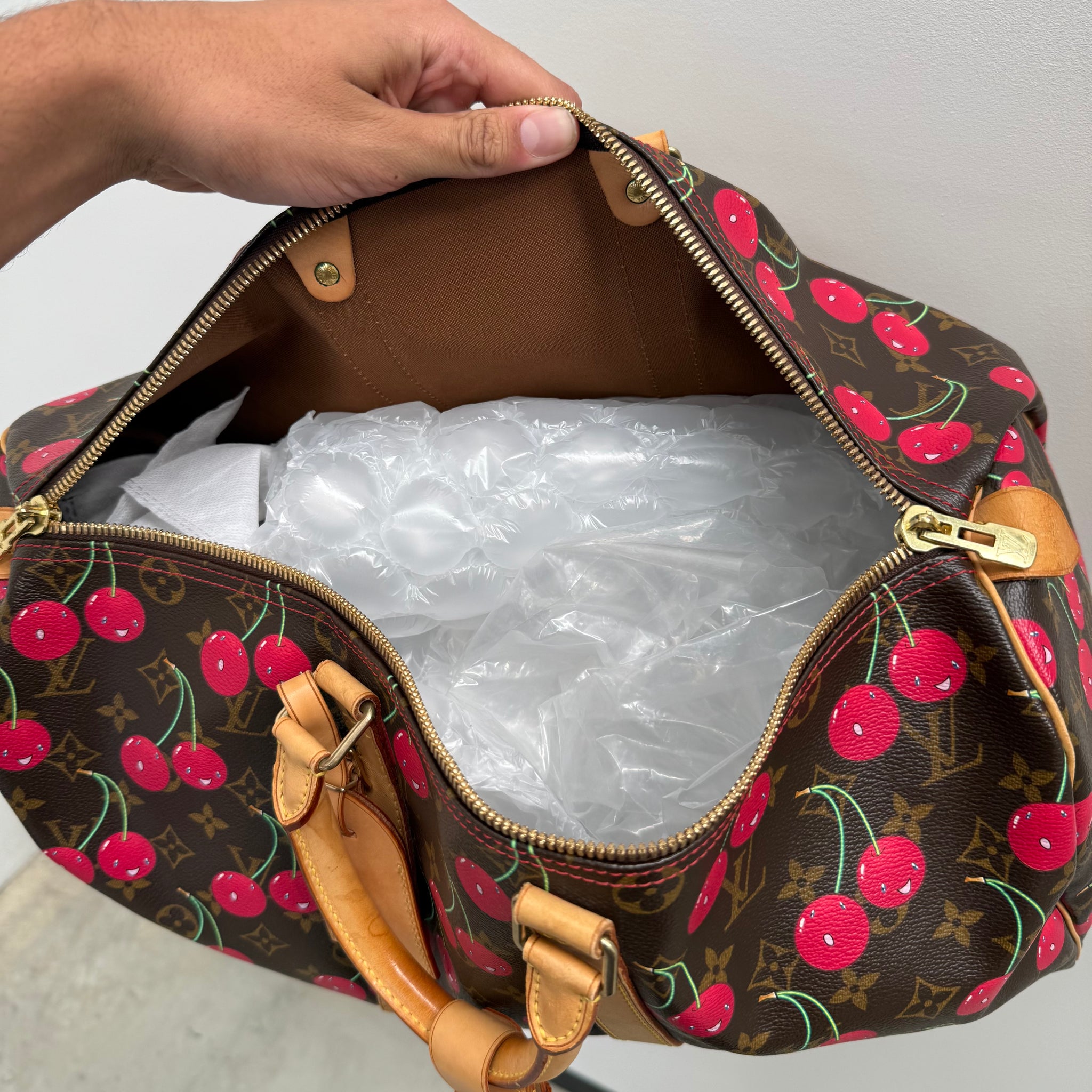Louis Vuitton Takashi Murakami Keepall Cherry 45