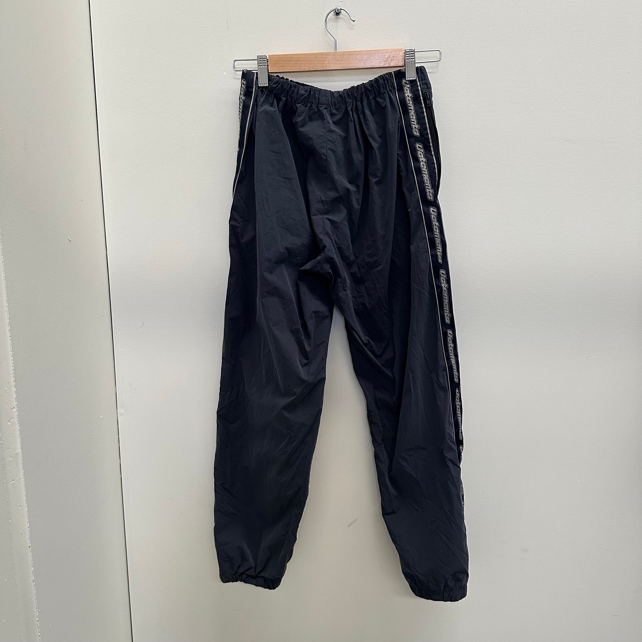 Vetements Navy Side Logo Track Pants (fits XXS-S)