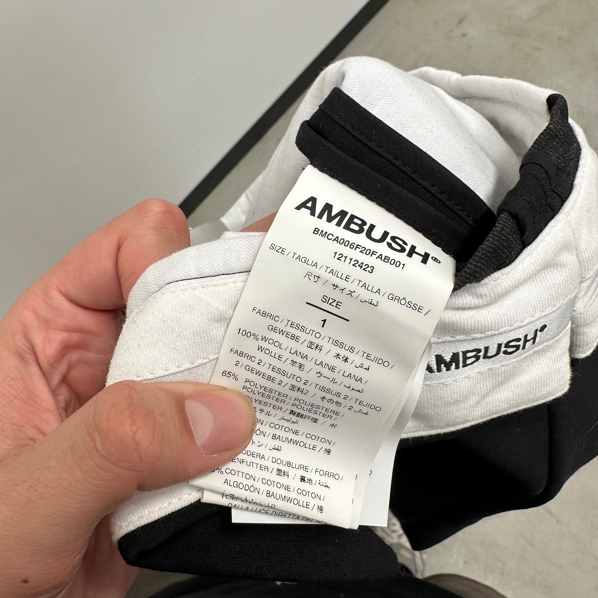 Ambush Black Logo Pant