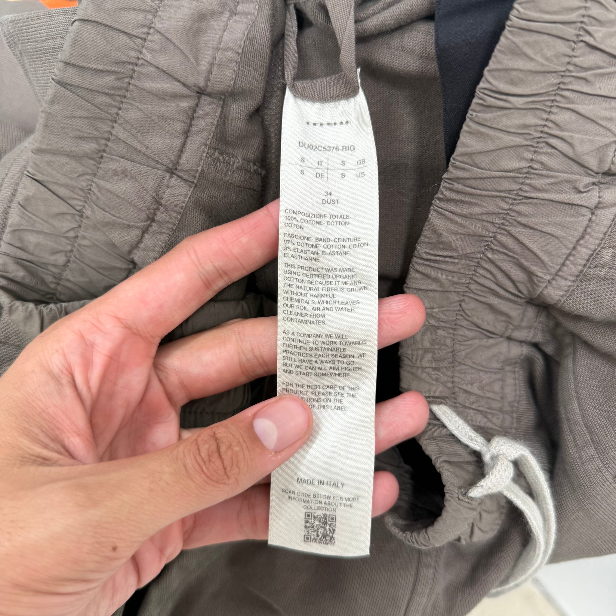 Rick Owens DRKSHDW Cargo Sweatpants Brown (Size S)