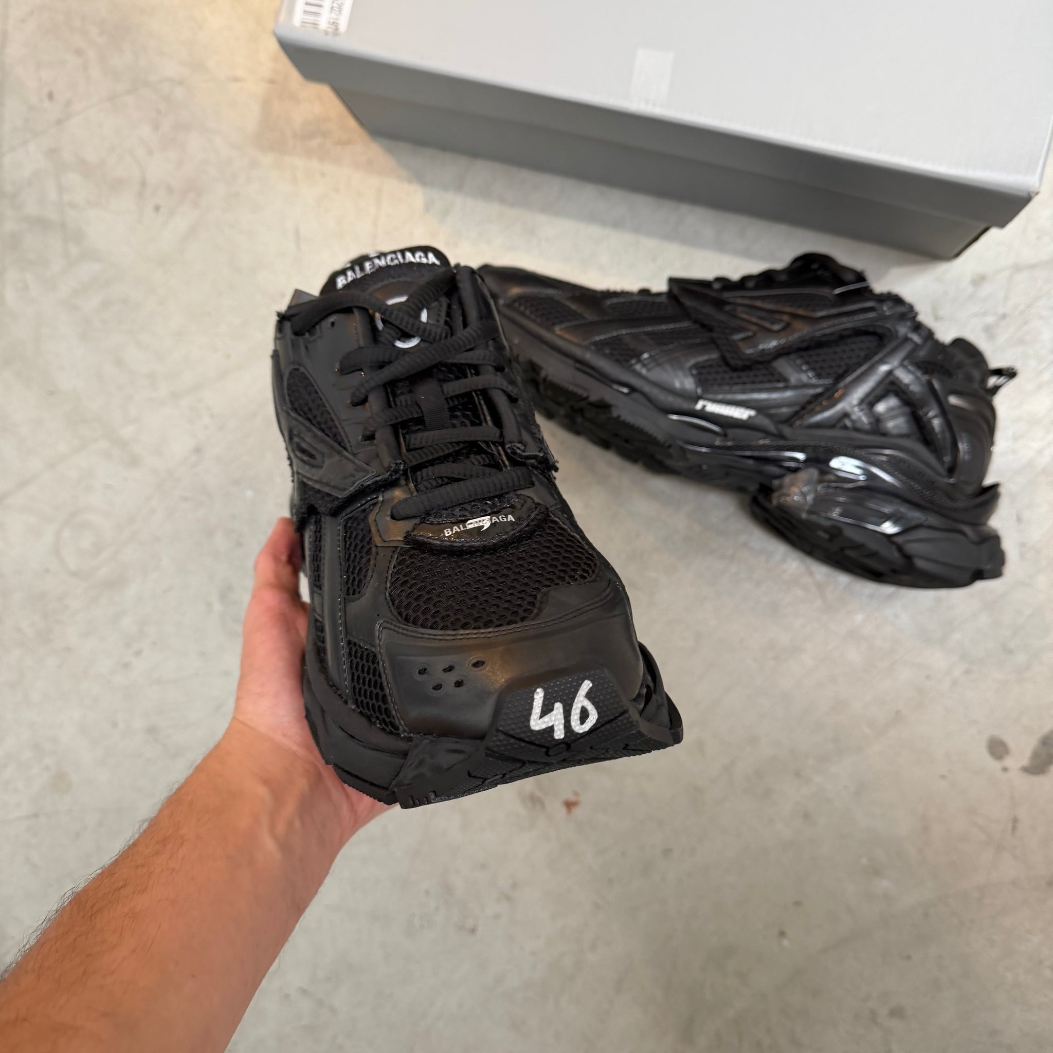 Balenciaga Black Runner Sneaker (EU46/US13)