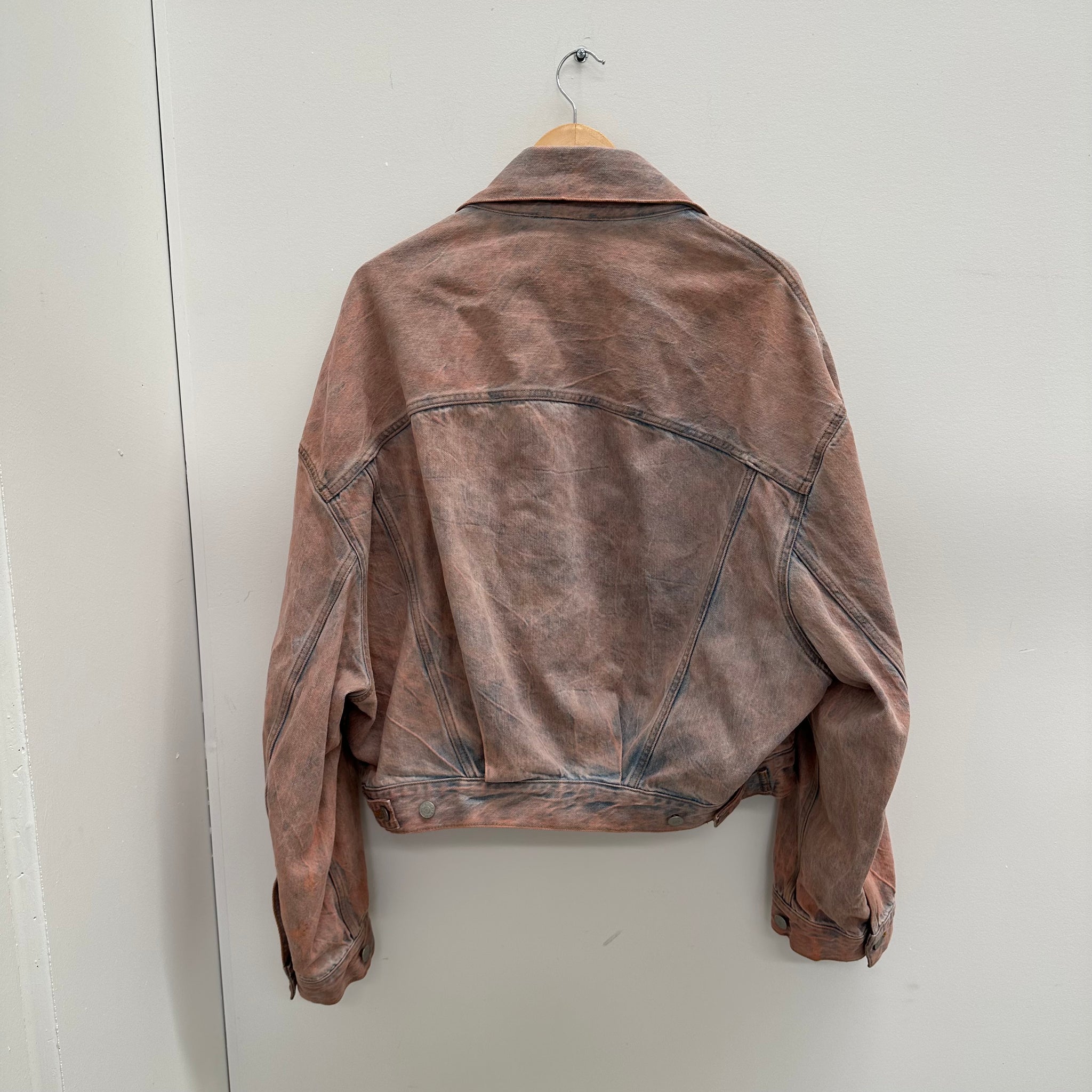 Acne Studios Relax Cropped Rocky Road Denim Jacket