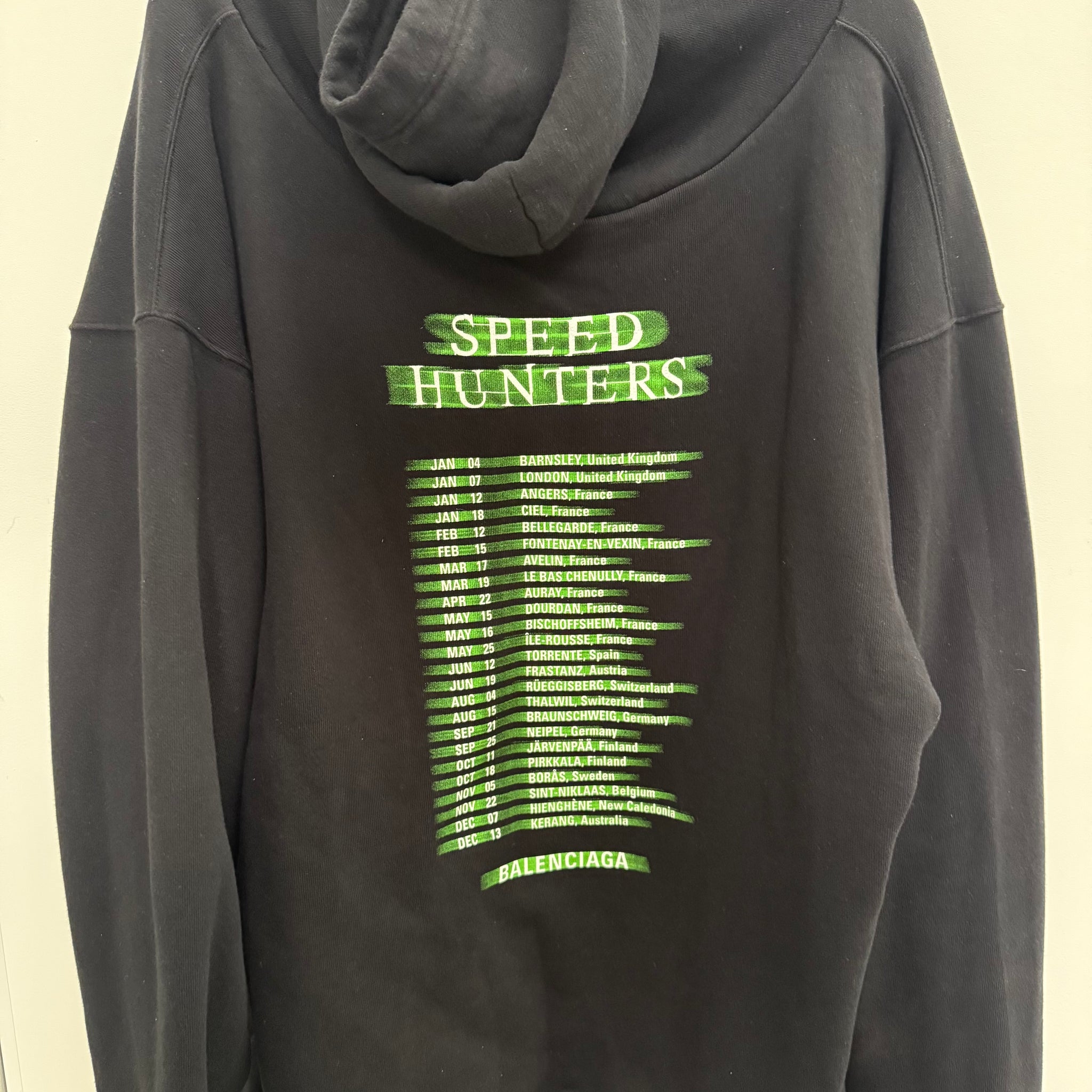 Balenciaga Speed Hunters Oversized F/W 18 Black Hoodie (fits L-XL)