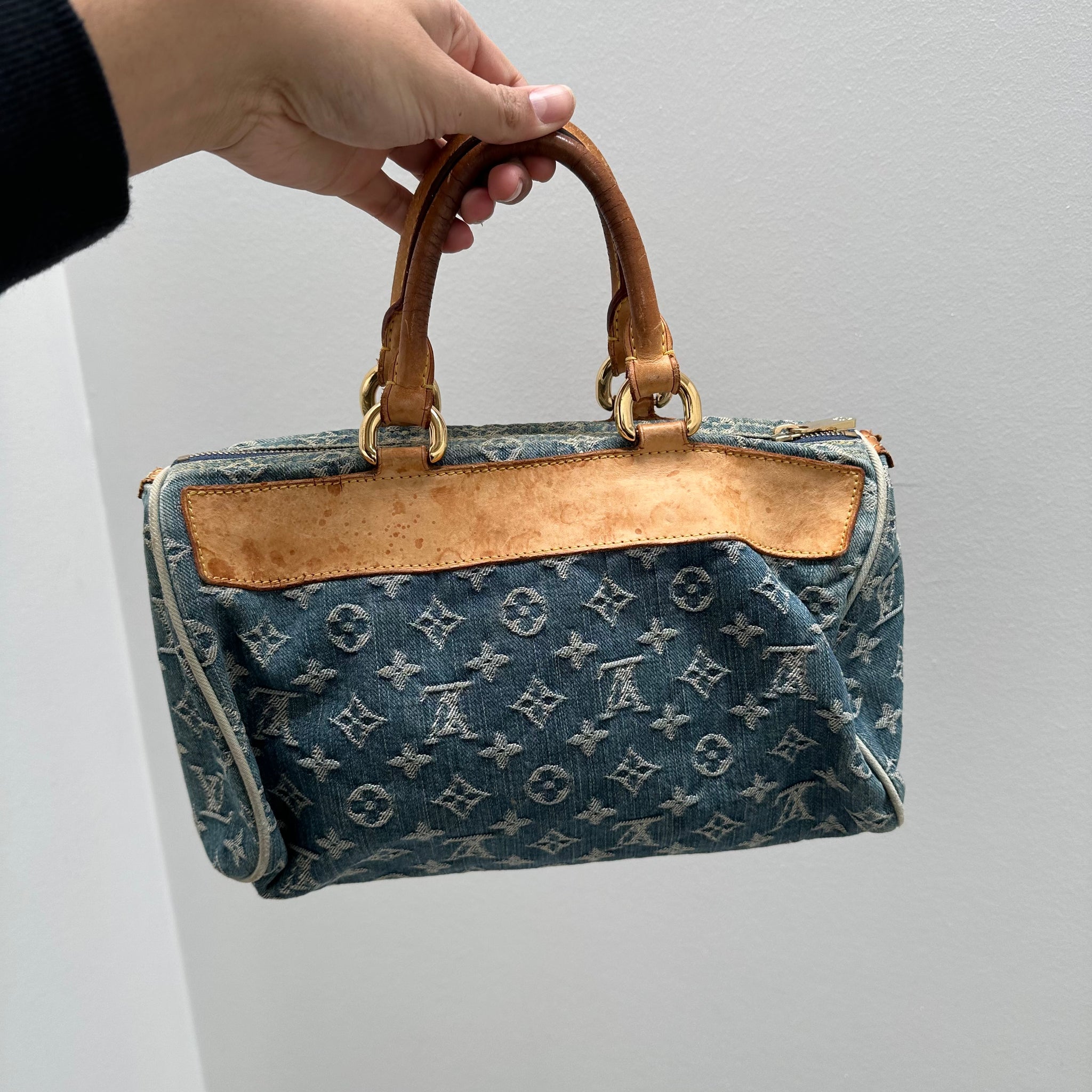 Louis Vuitton Monogram Denim Neo Speedy Blue