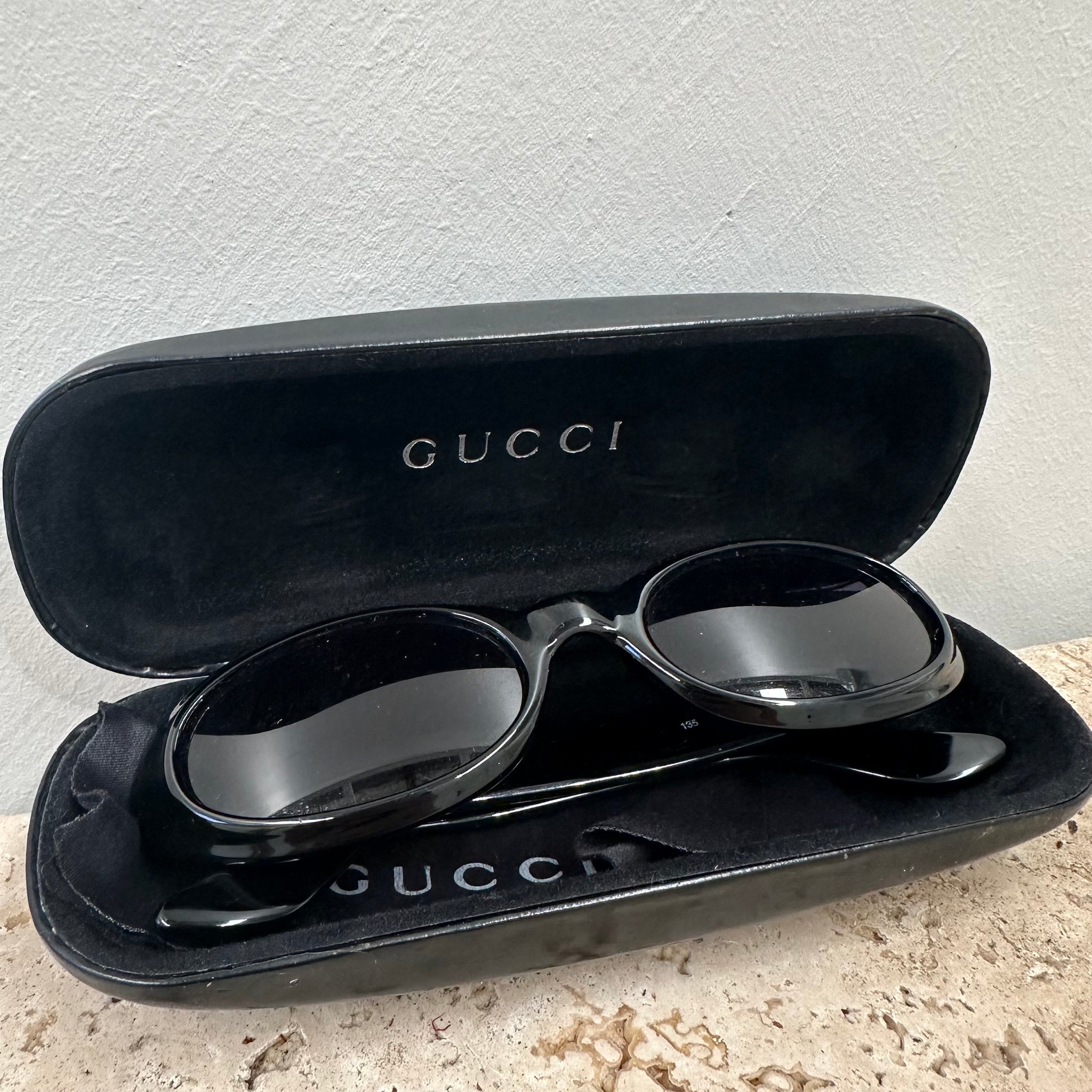 Gucci Vintage Round Frame “G” Logo Sunglasses