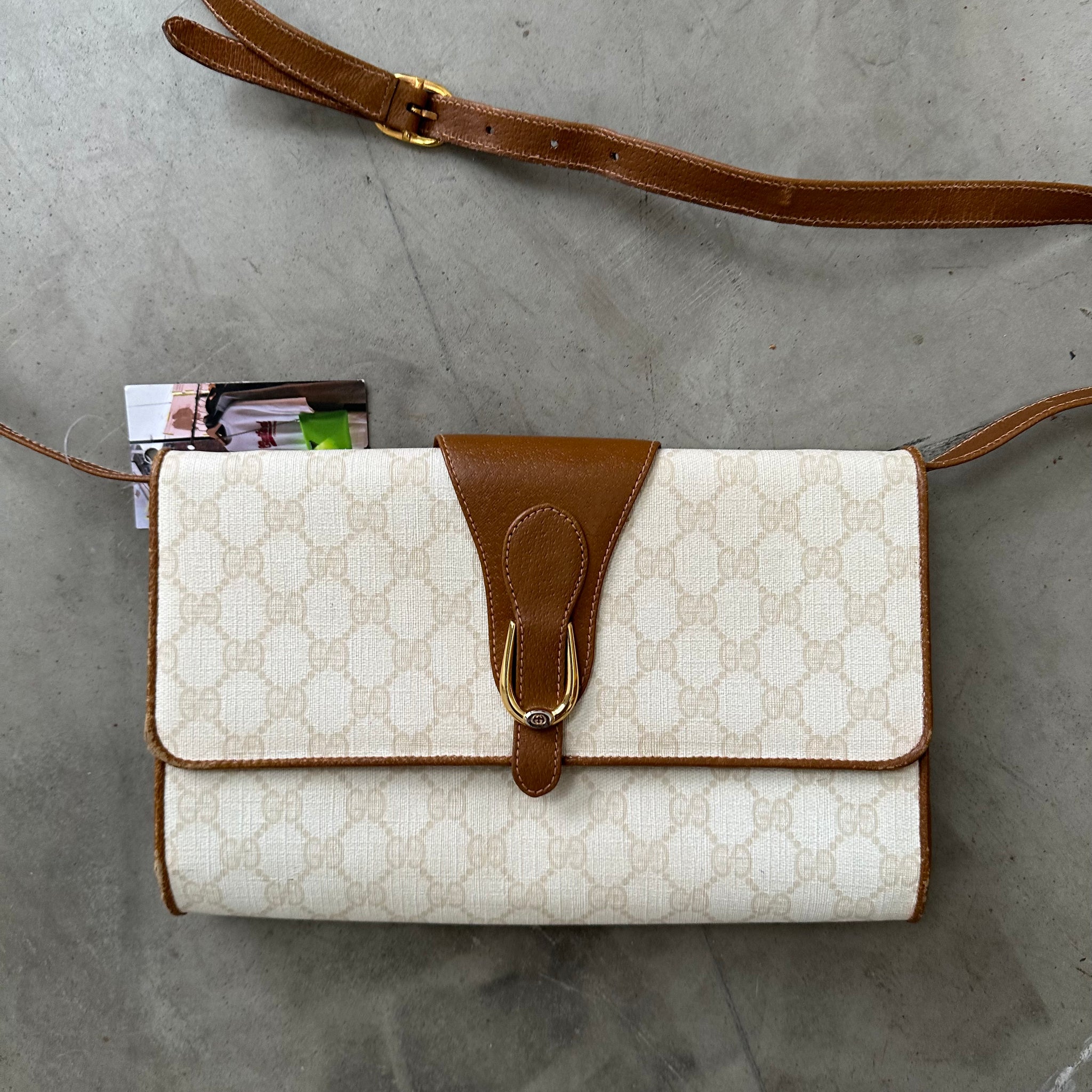 Gucci White Rectangle Crossbody Bag