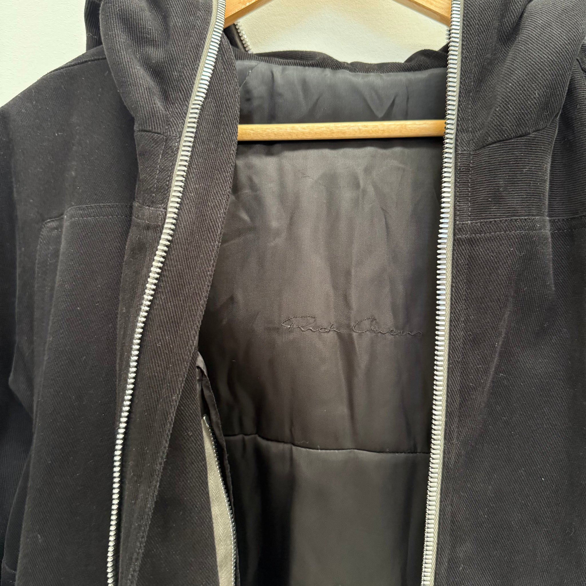 Rick Owens Full Zip Long Jacket Jacket (Size 50)