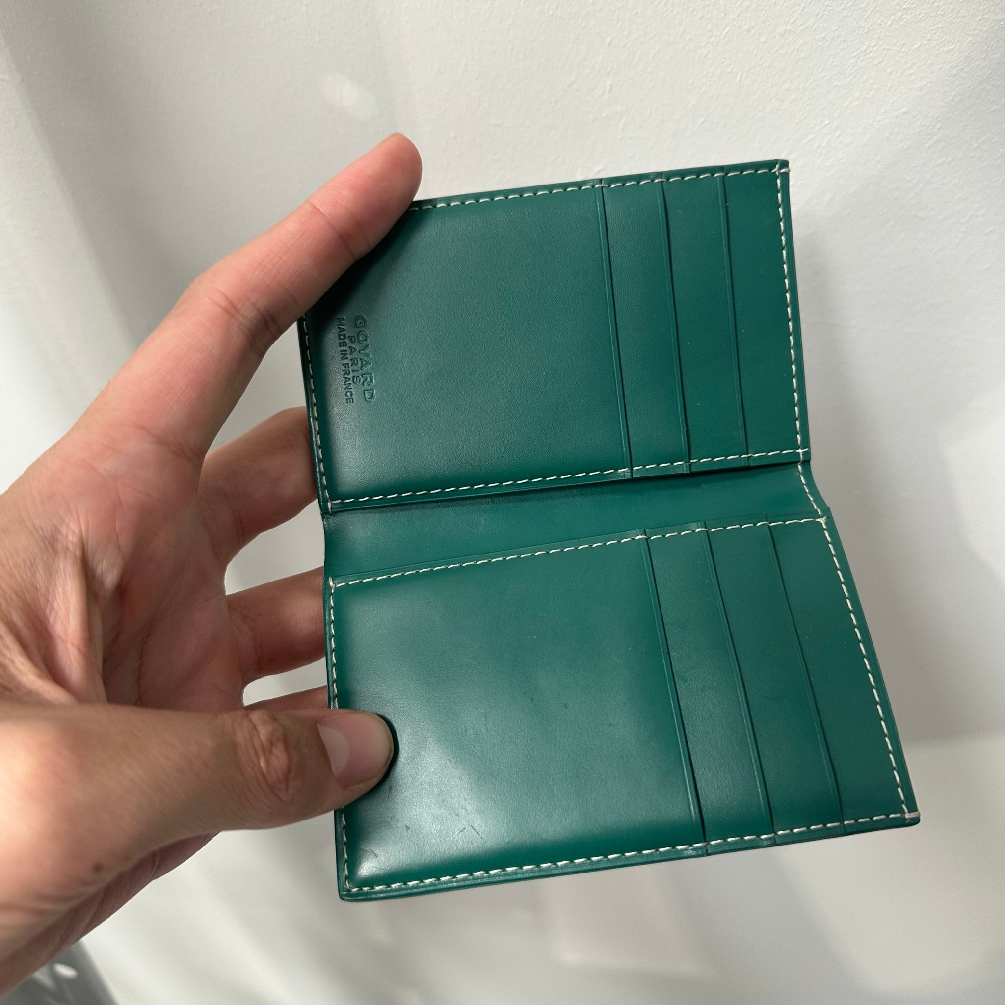 Goyard Saint Pierre Card Holder Green