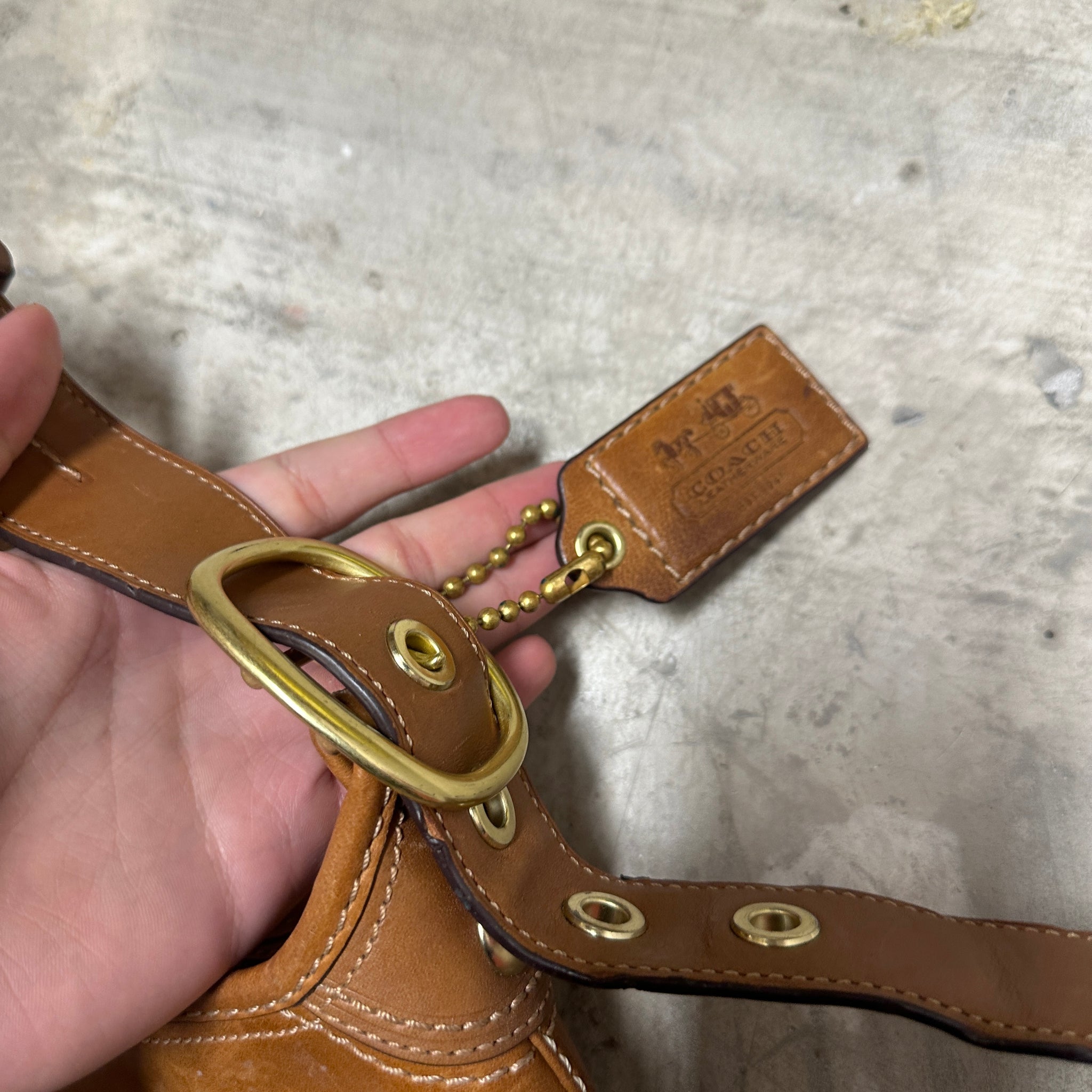 Coach Large Shoulder Bag Tan