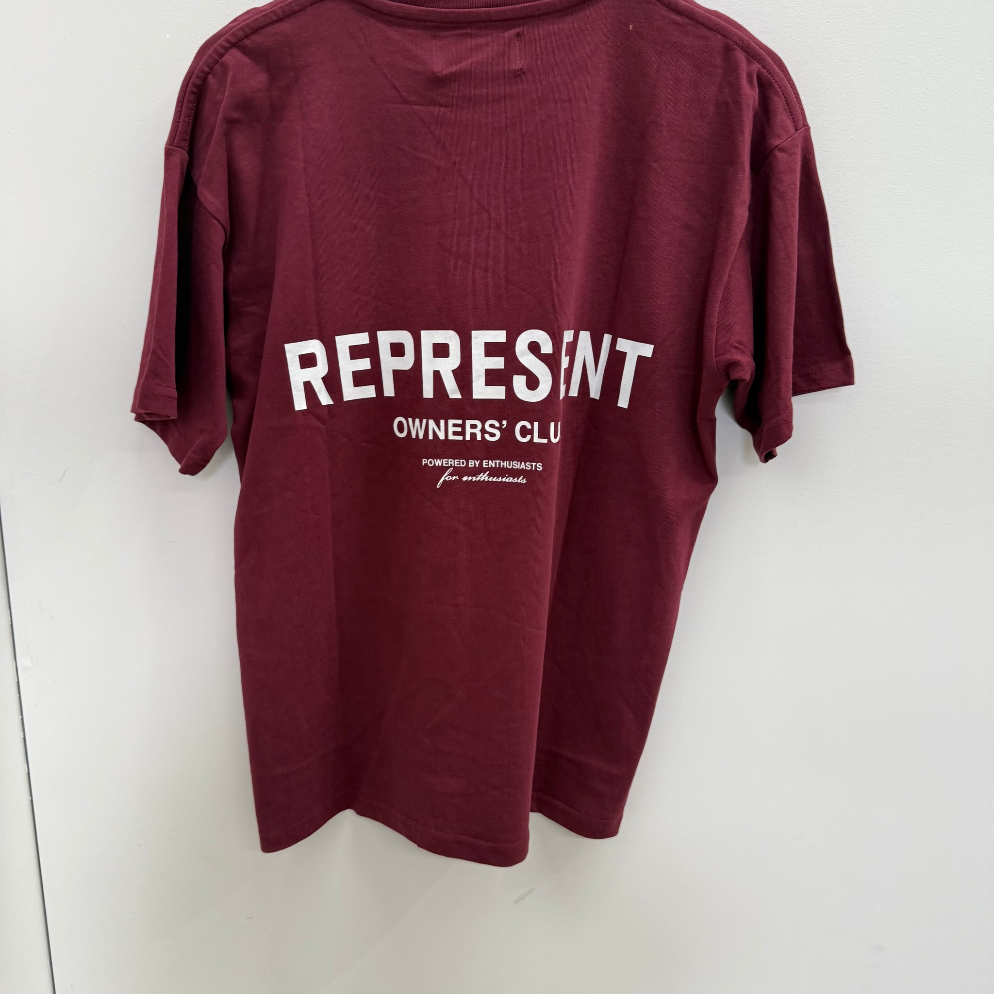Represent Owner's Club Burgundy T Shirt (Size S)