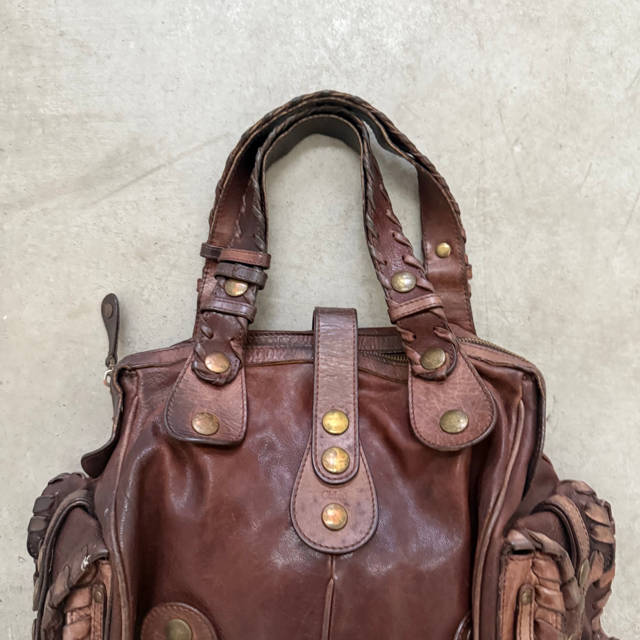 Chloe Silverado Shoulder Bag Brown Leather