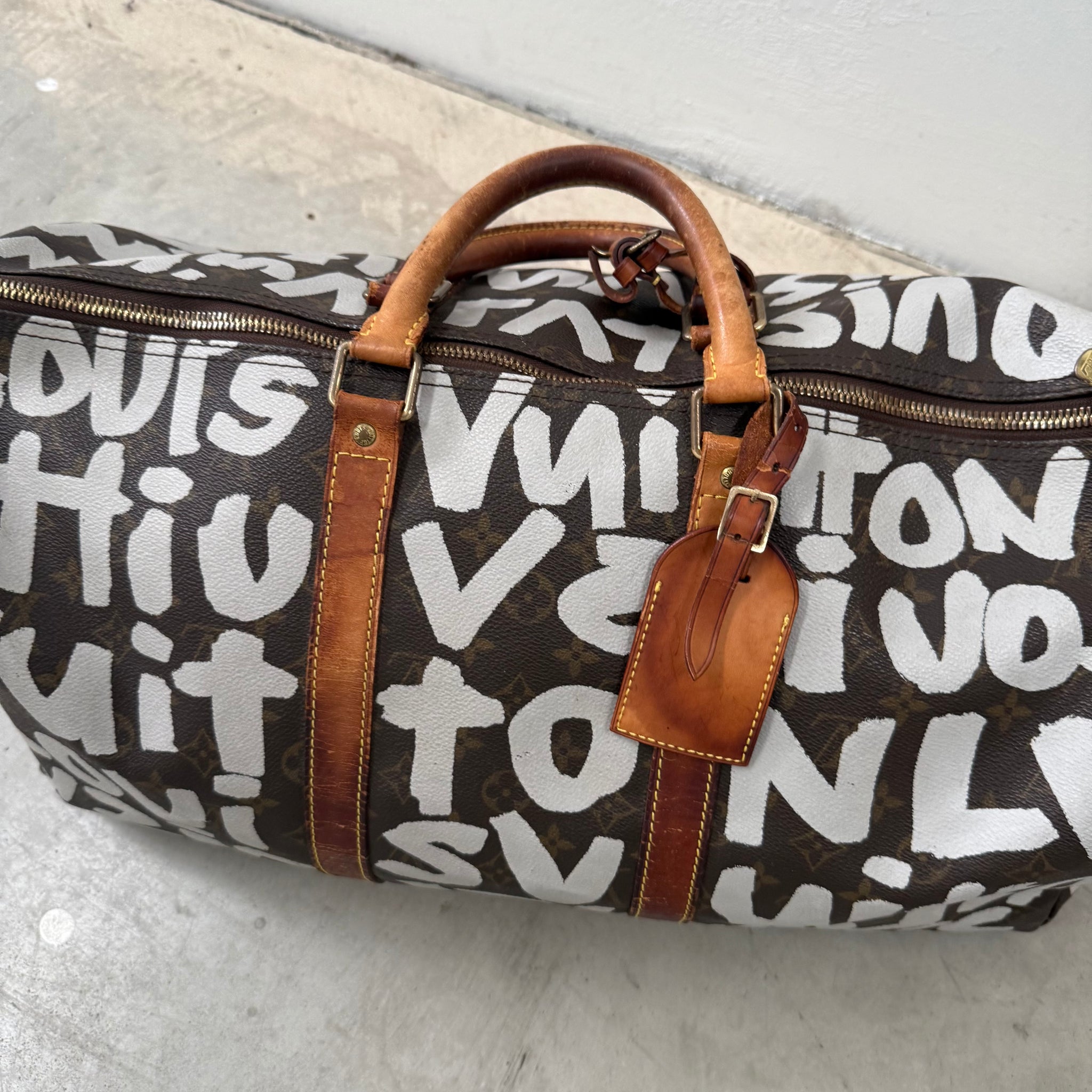Louis Vuitton Monogram Stephen Sprouse Graffiti Keepall 50 Duffle Bag