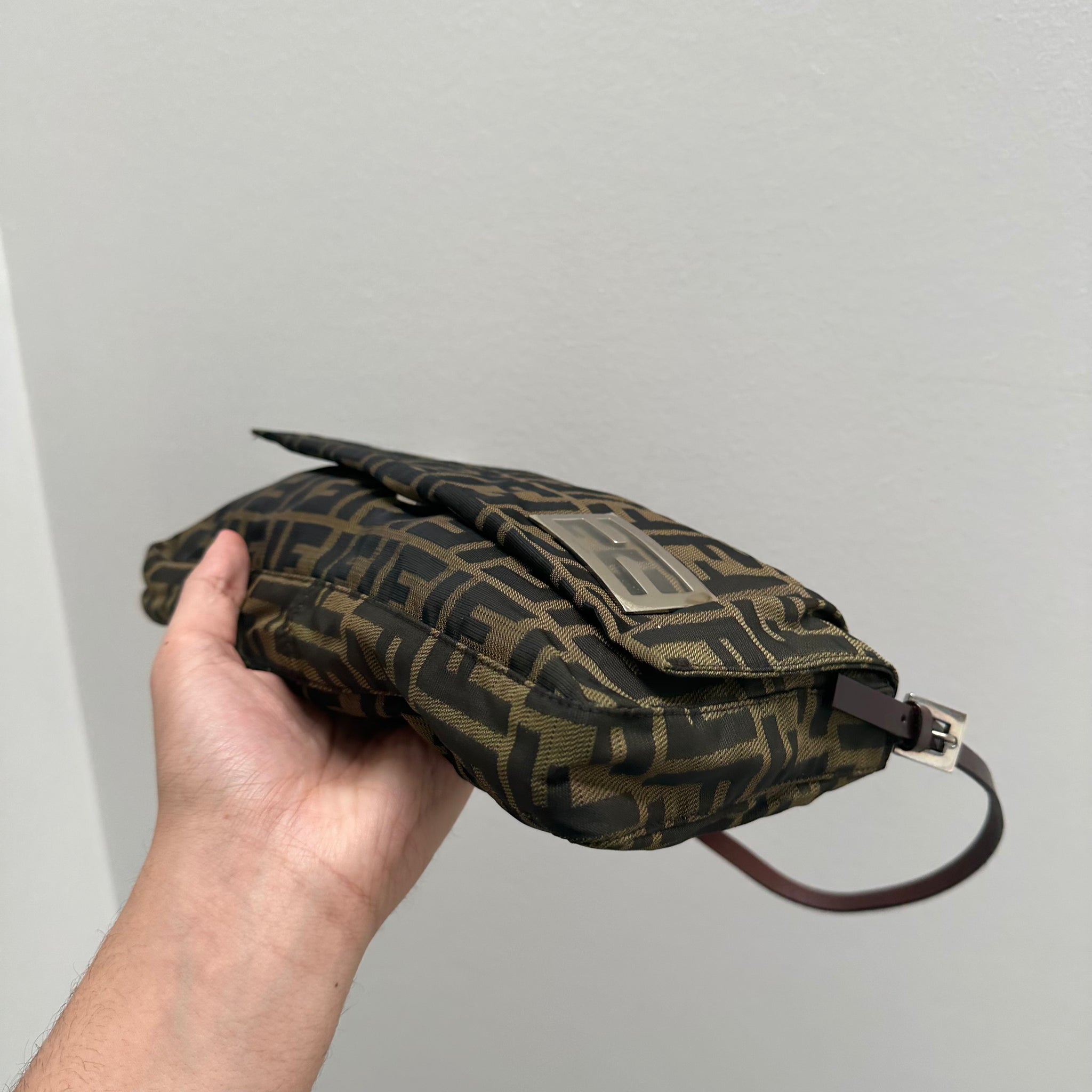 Fendi Zucca Baguette Pochette Bag
