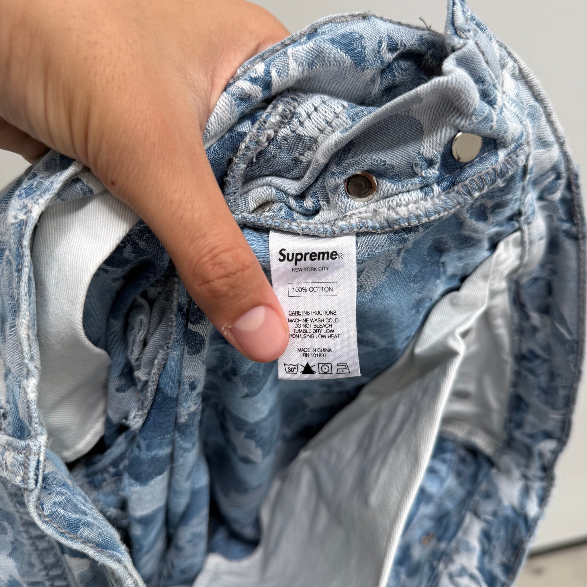 Supreme Cupid Jaquard Jeans (Size W32)