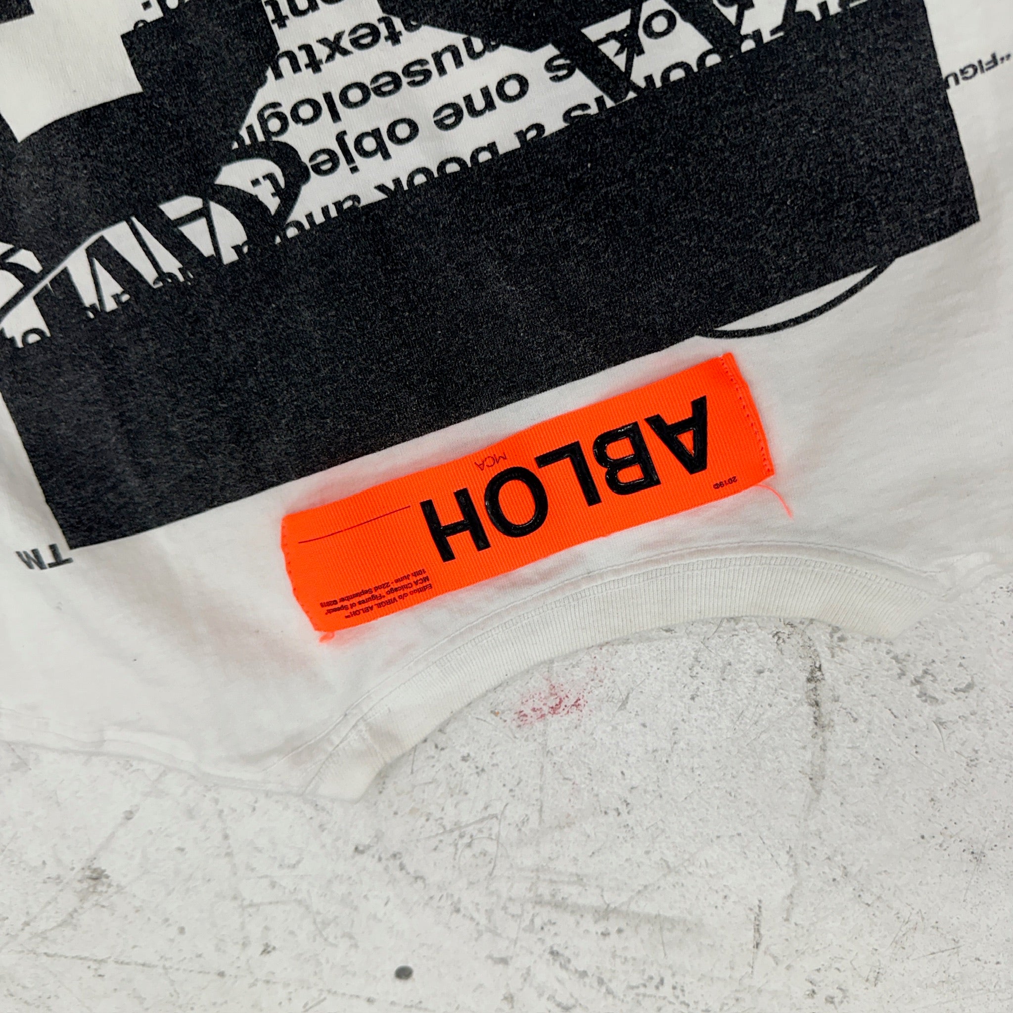 Virgil Abloh Champion Figures of Speech Football Tee White Size L