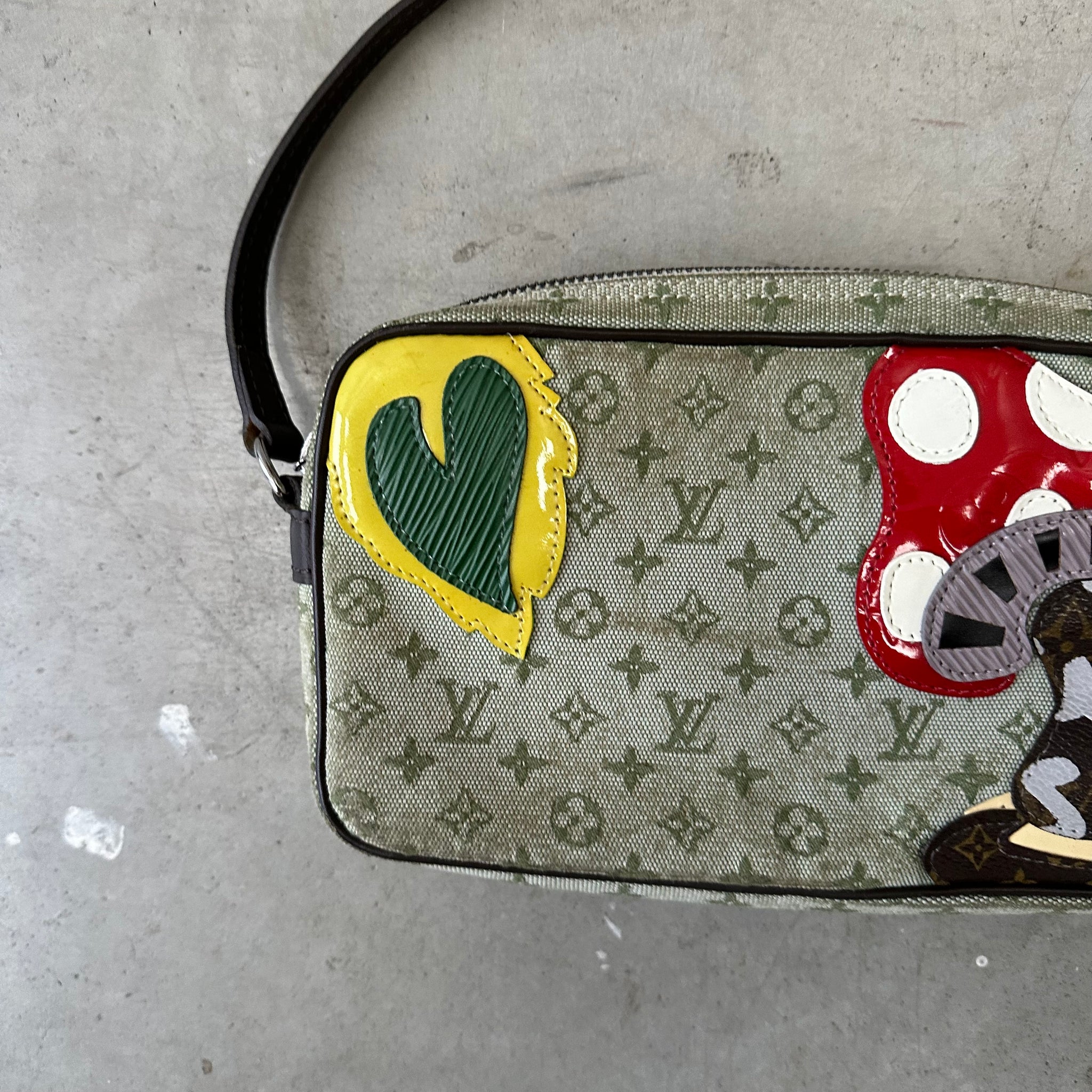 Louis Vuitton Green Conde De Fees Mushroom Shoulder Bag (2002)