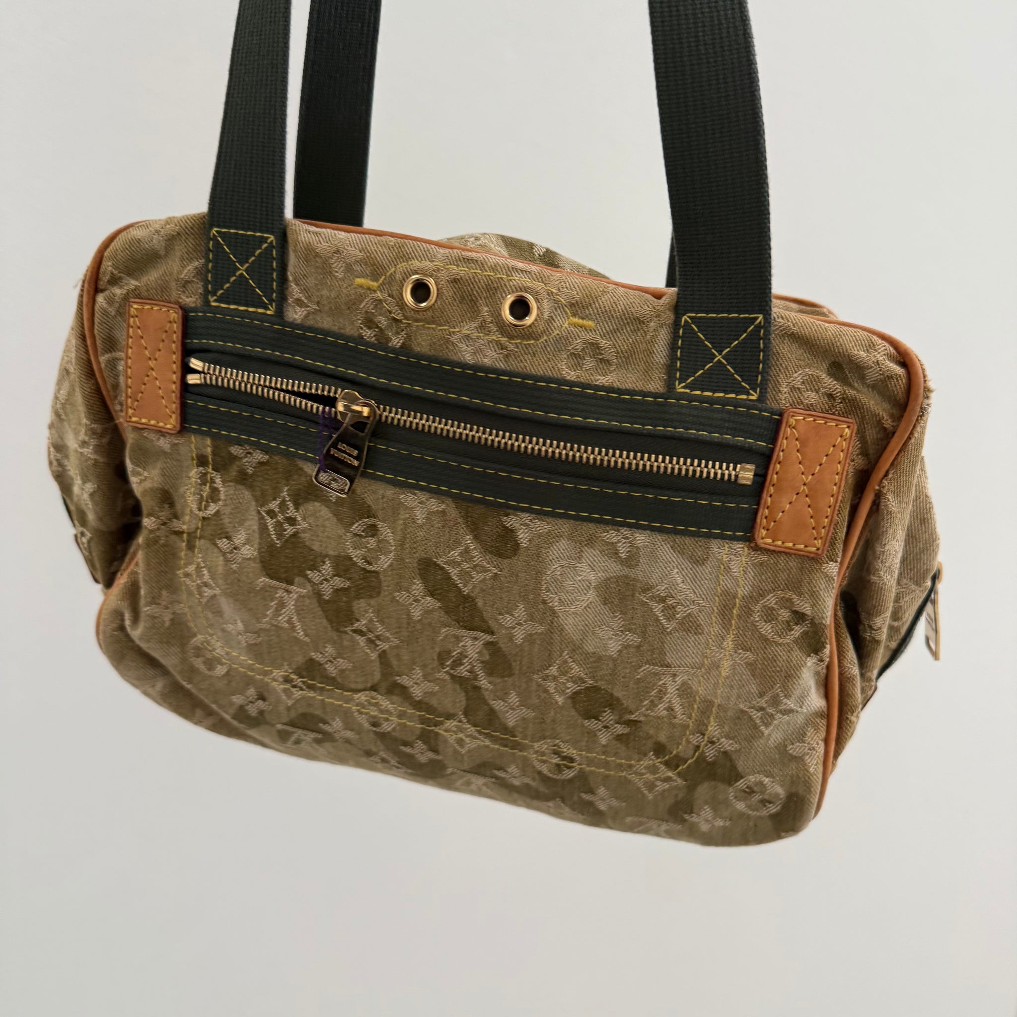 Louis Vuitton Takashi Murakami Denim Monogramouflage Jasmine Shoulder Bag