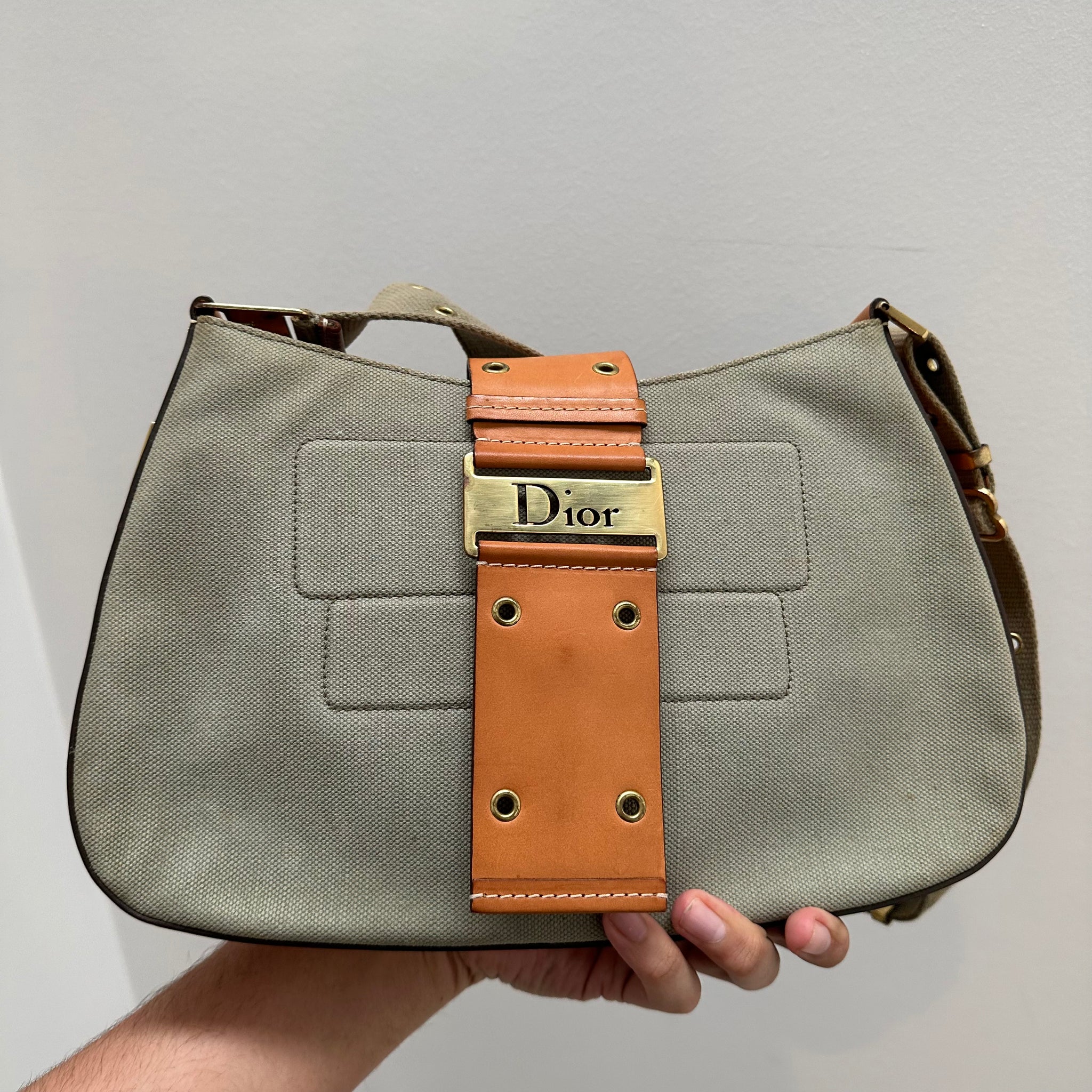 Christian Dior Green Street Chic Large Columbus Bag