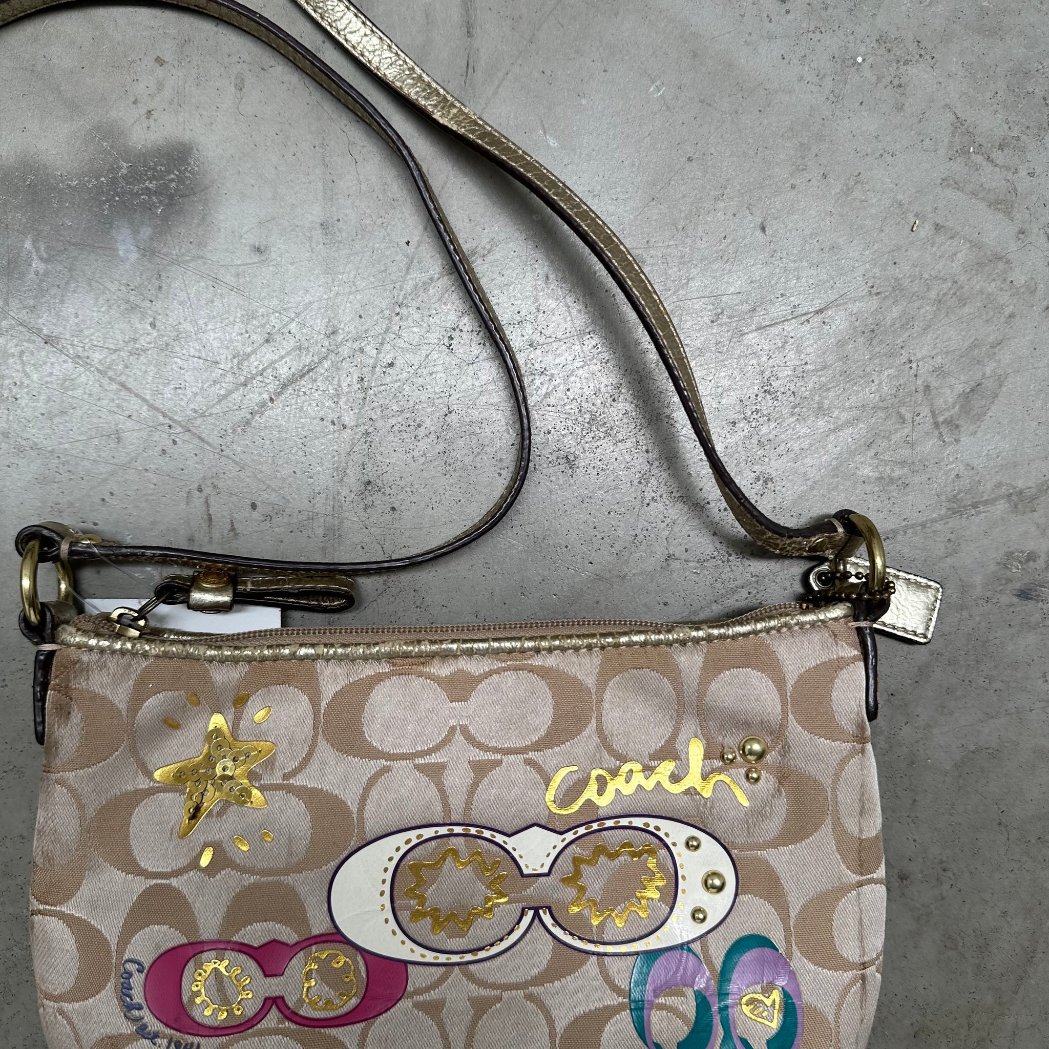 Coach Vintage Crossbody Bag with Colourful Detail