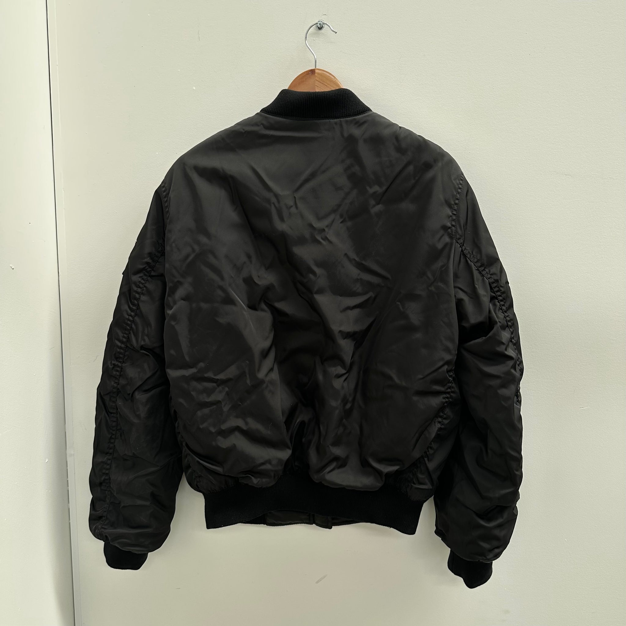 Prada Black Nylon Bomber Jacket (Size M)