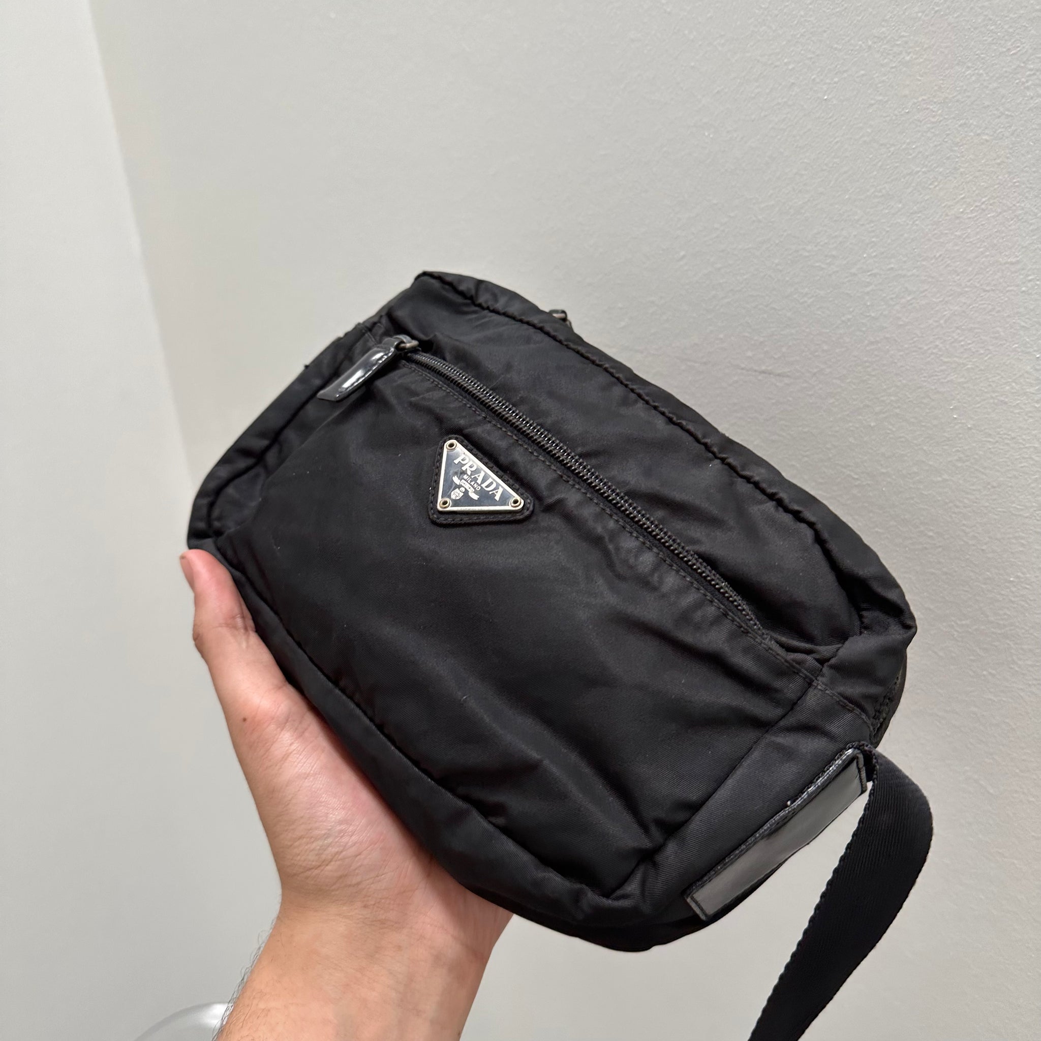 Prada Black Crossbody Bag with Long Strap