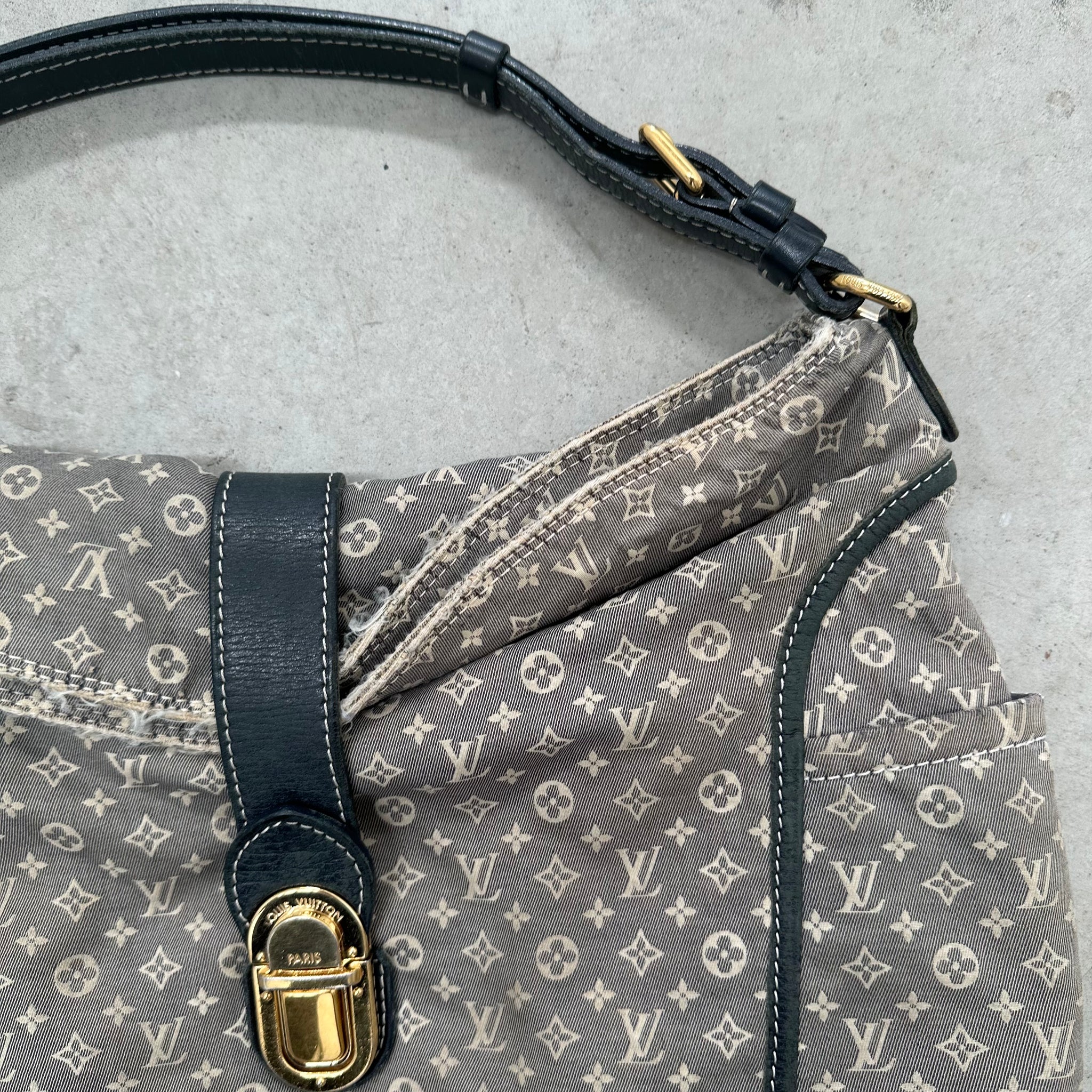 Louis Vuitton Denim Romance Idylle Shoulder Bag Navy
