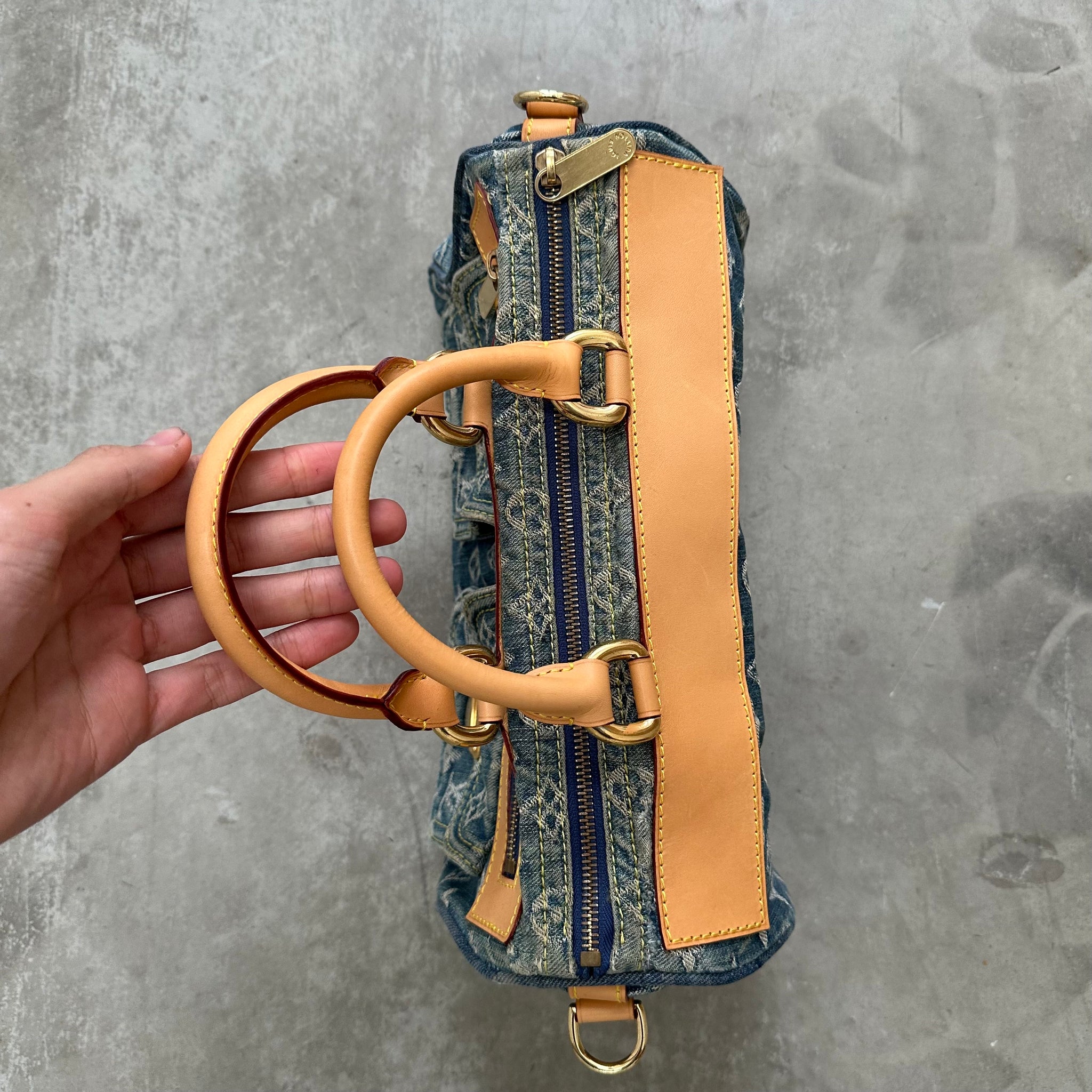 Louis Vuitton Monogram Denim Neo Speedy Blue