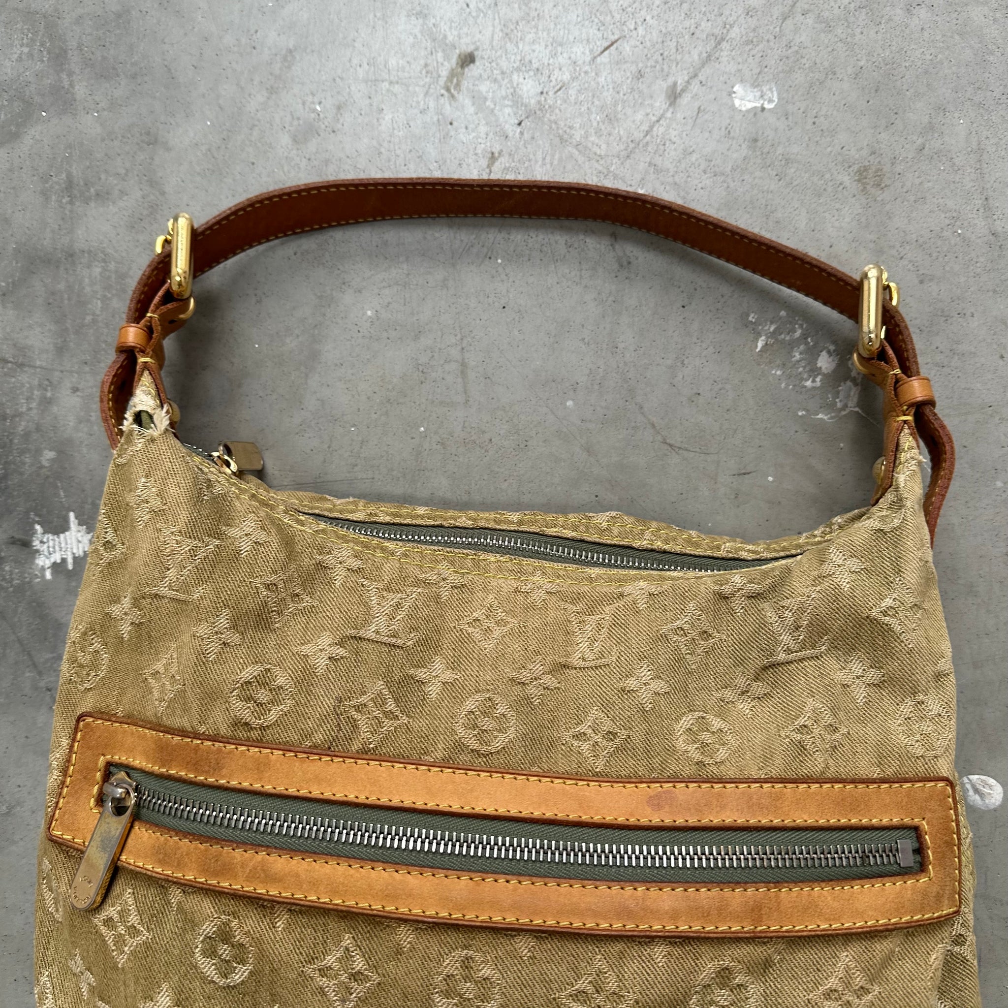 Louis Vuitton Denim Baggy GM Lichen Green
