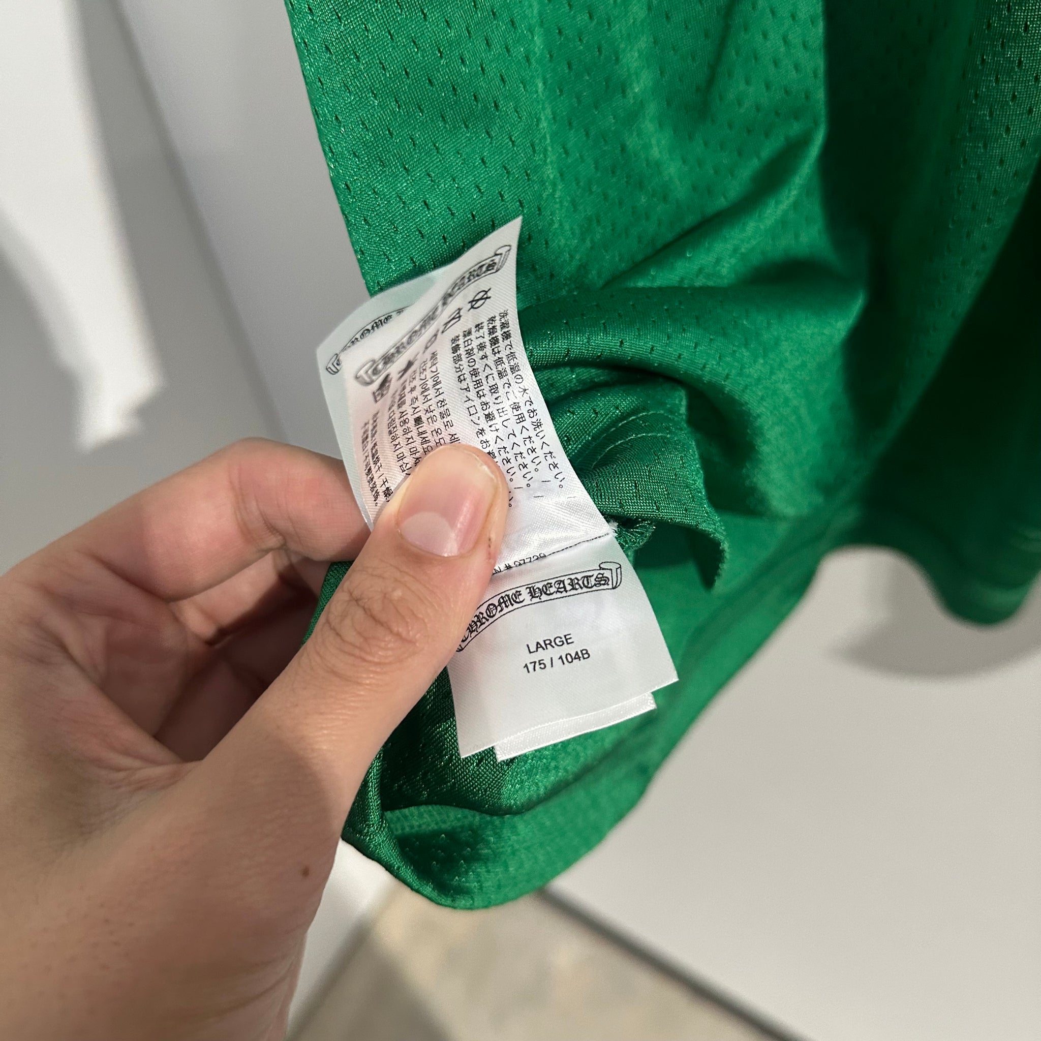 Chrome Hearts Stadium Mesh Green Tshirt Jersey (Size L)