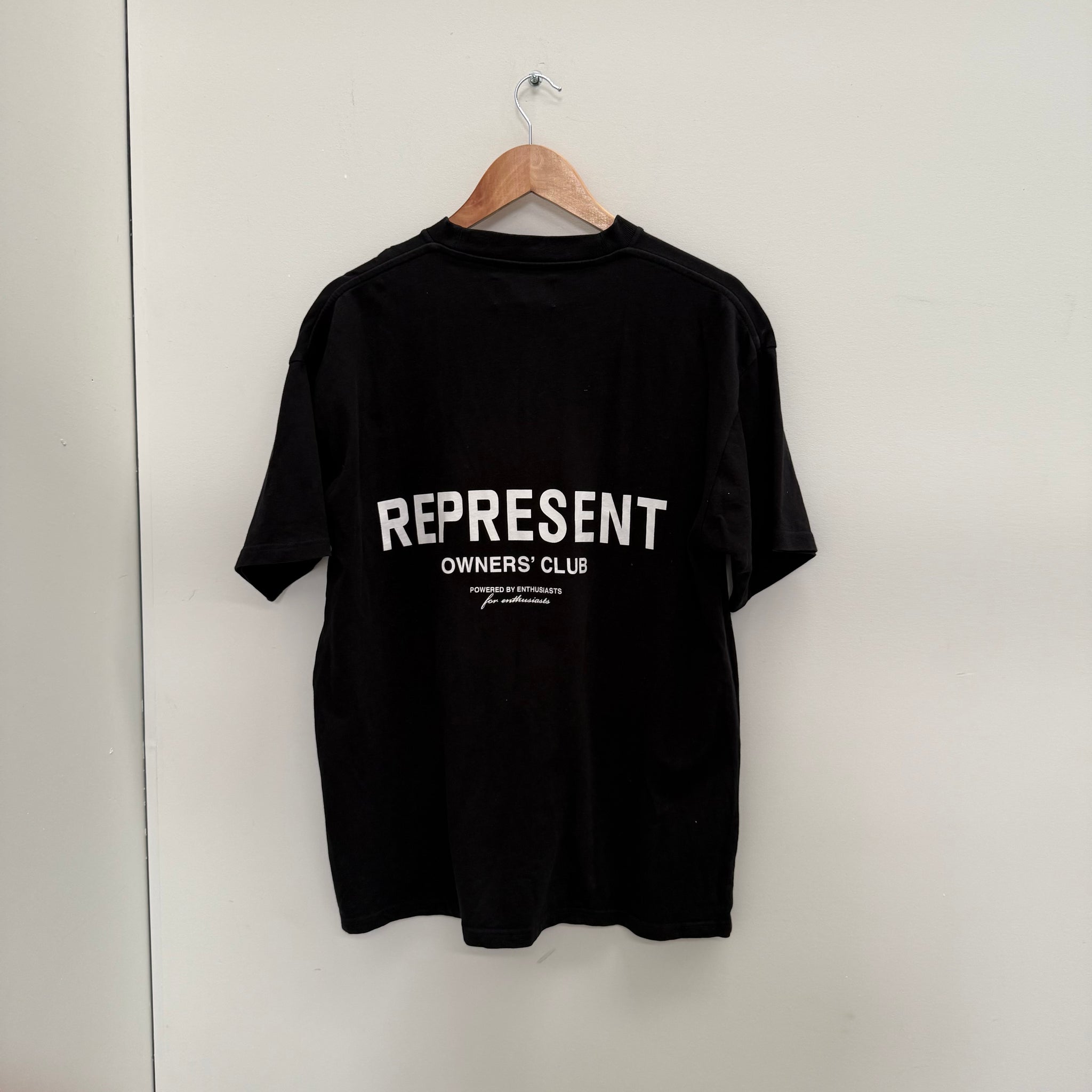Represent Owner's Club Black T Shirt (Size M)