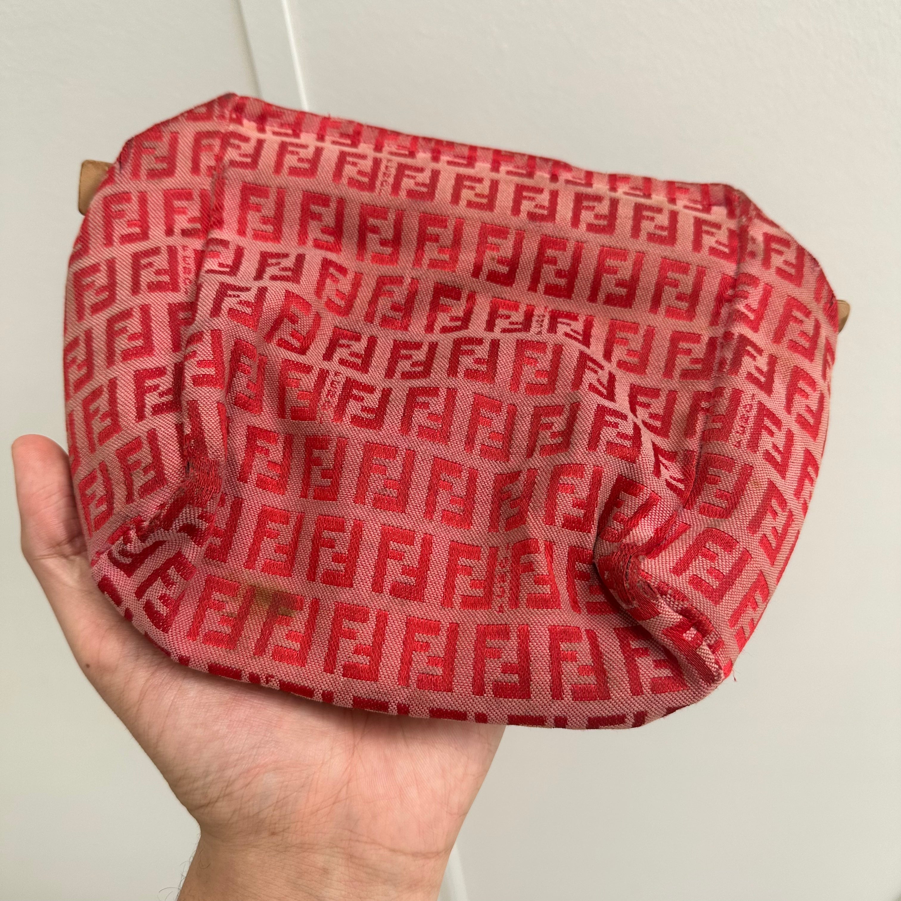 Fendi Mini Red Canvas Bag