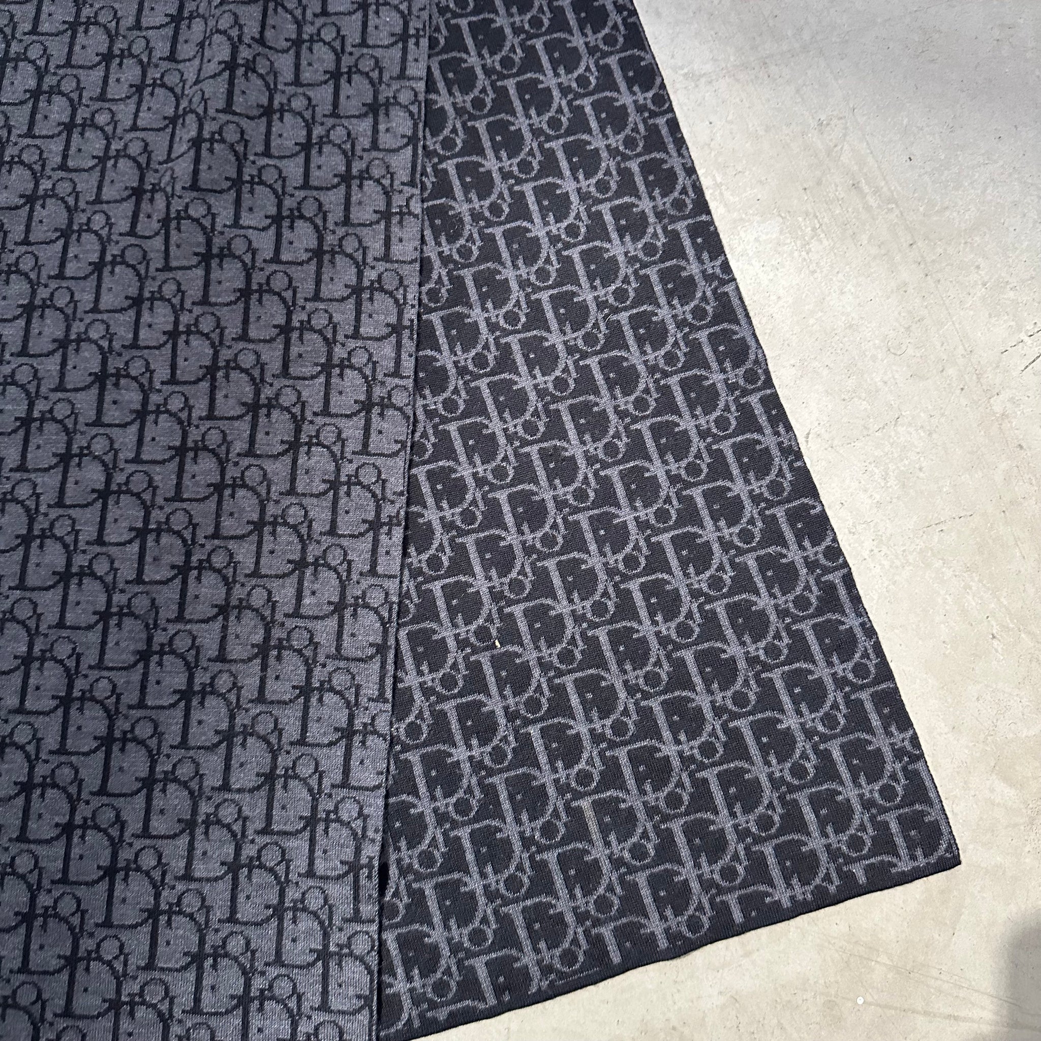 Dior Trotter Black Monogram Scarf