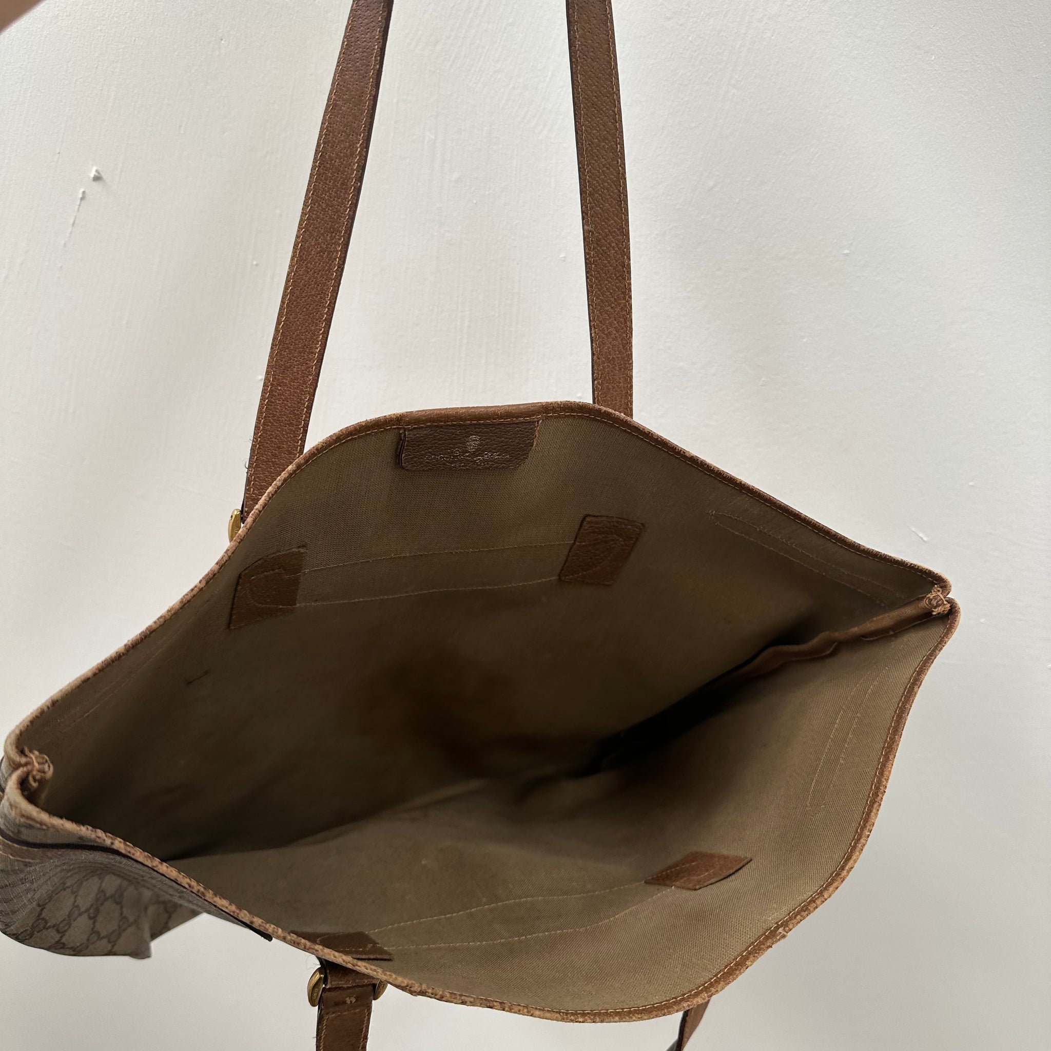 Gucci Middle Logo Hard Tote Bag