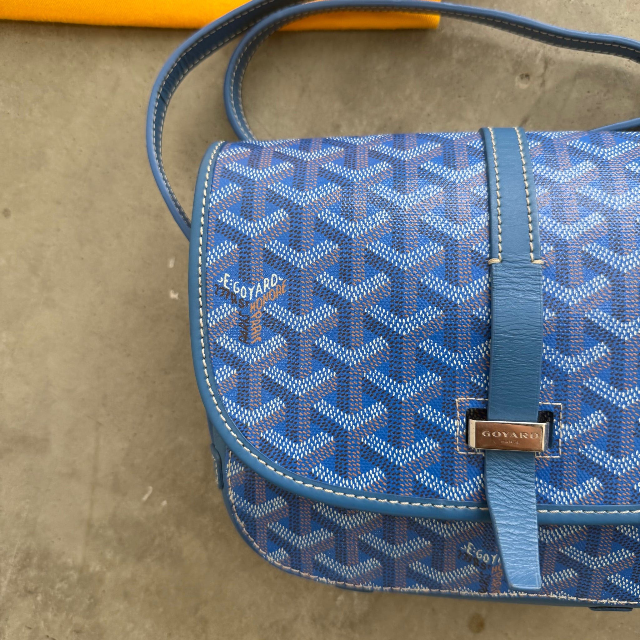 Goyard Belvedere PM Messenger Bag Sky Blue