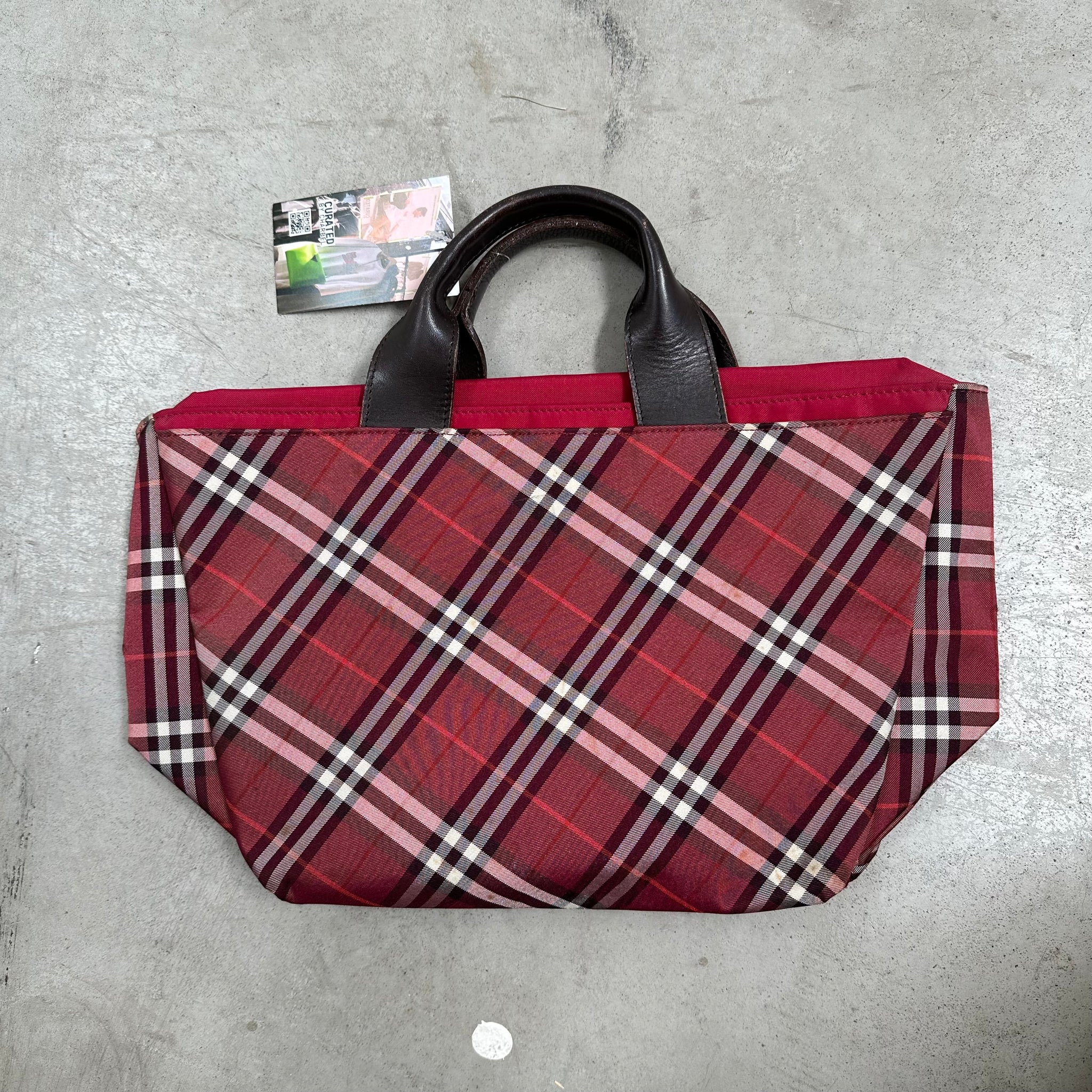 Burberry London Blue Label Red Hand Bag