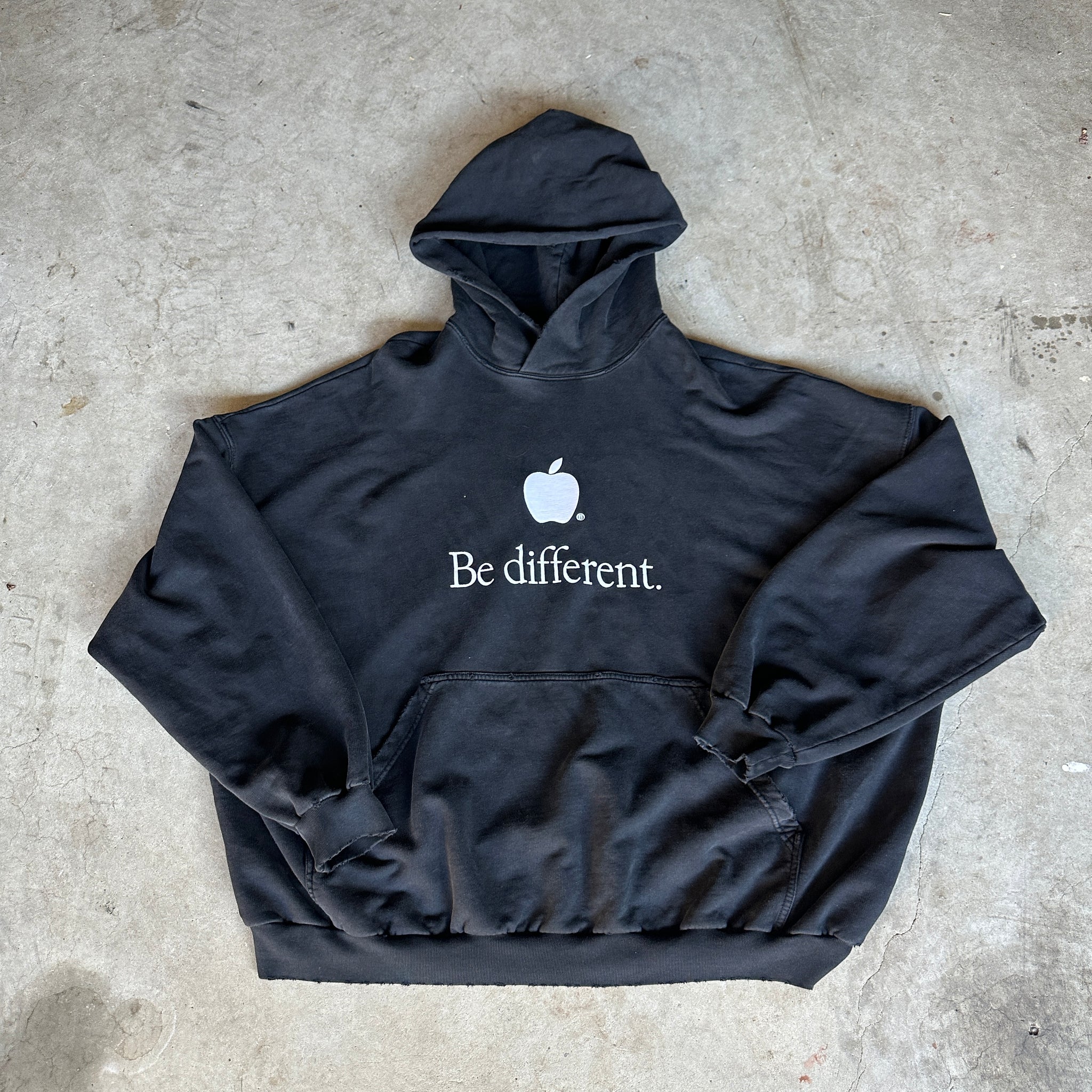 Balenciaga Be Different Apple Logo Hoodie (fits L-XL)