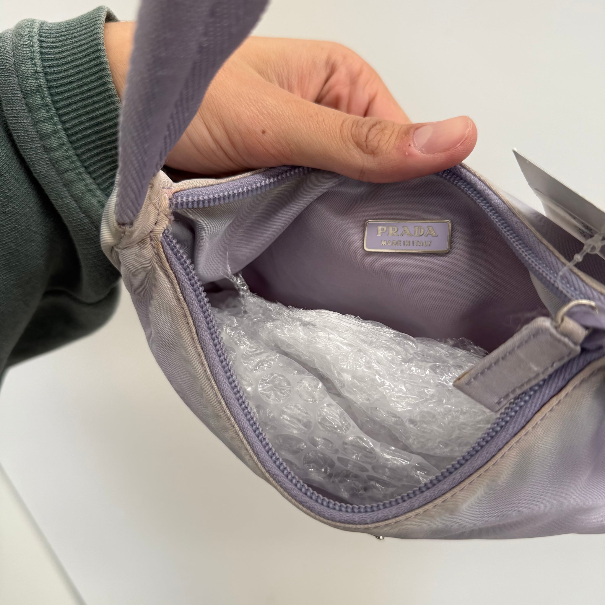 Prada Purple Hobo Shoulder Bag
