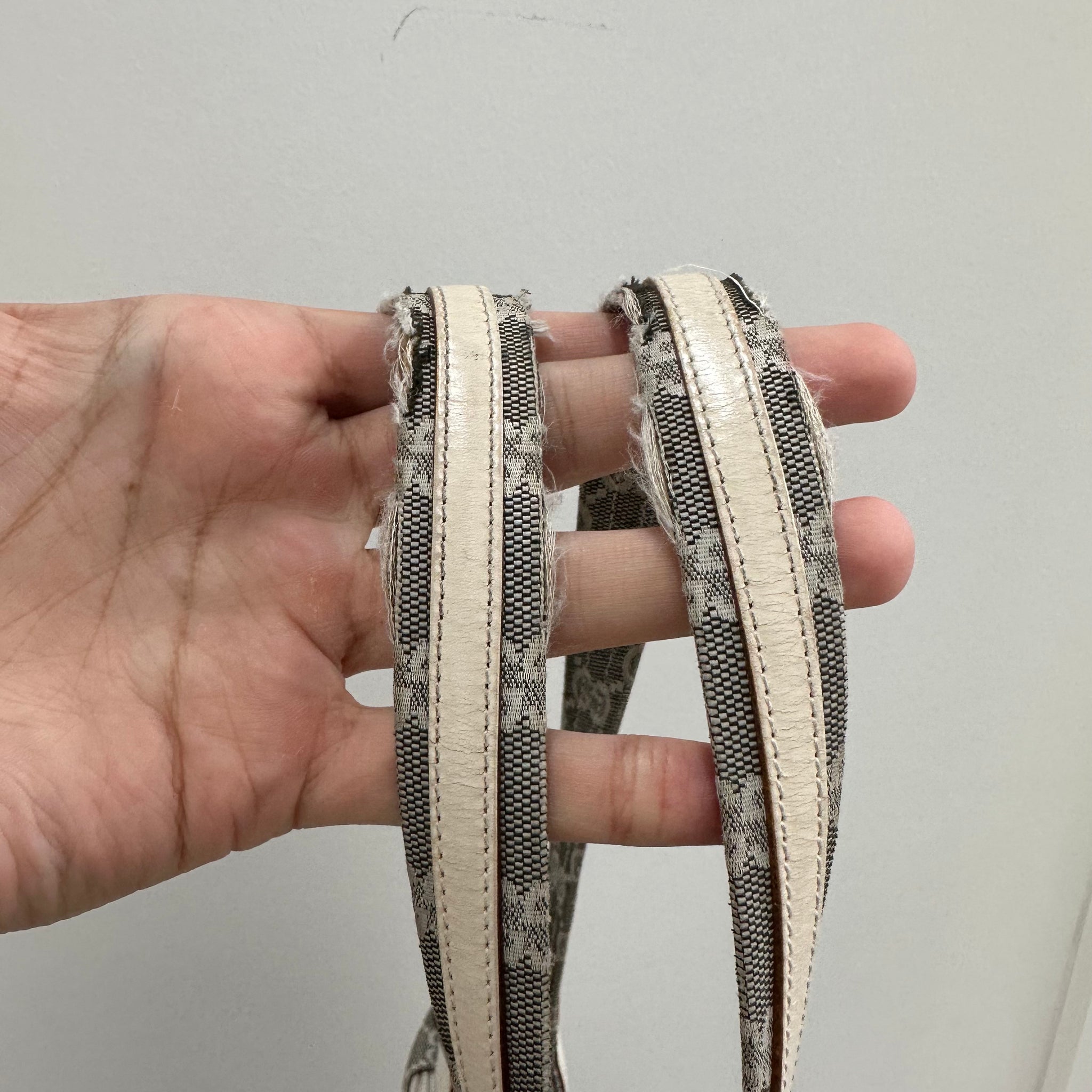 Gucci Denim Double Zip Tote Bag