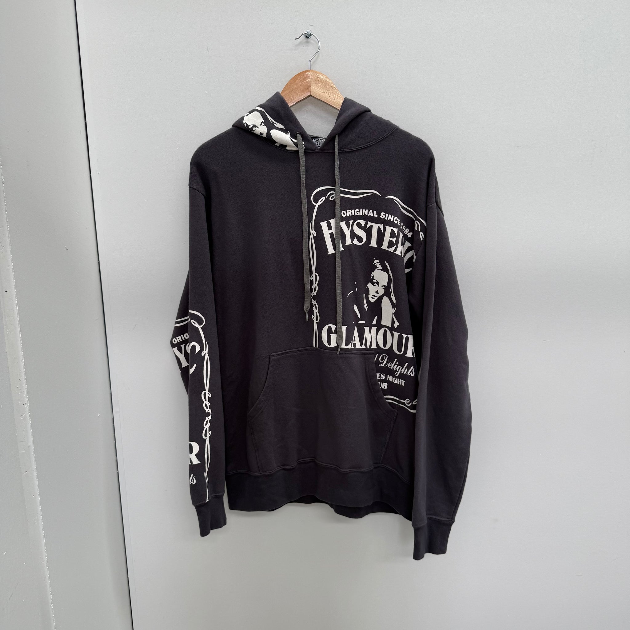 Hysteric Glamour Comic Ash Grey Hoodie (Size L)