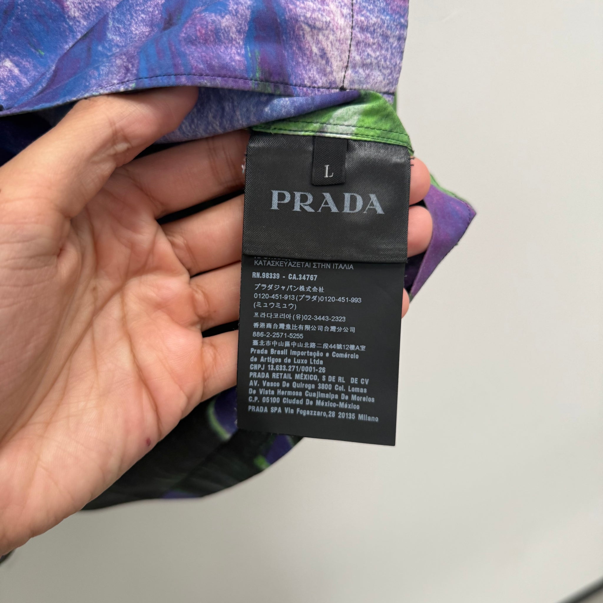 Prada Impossible Love Button Up Shirt (Size L)