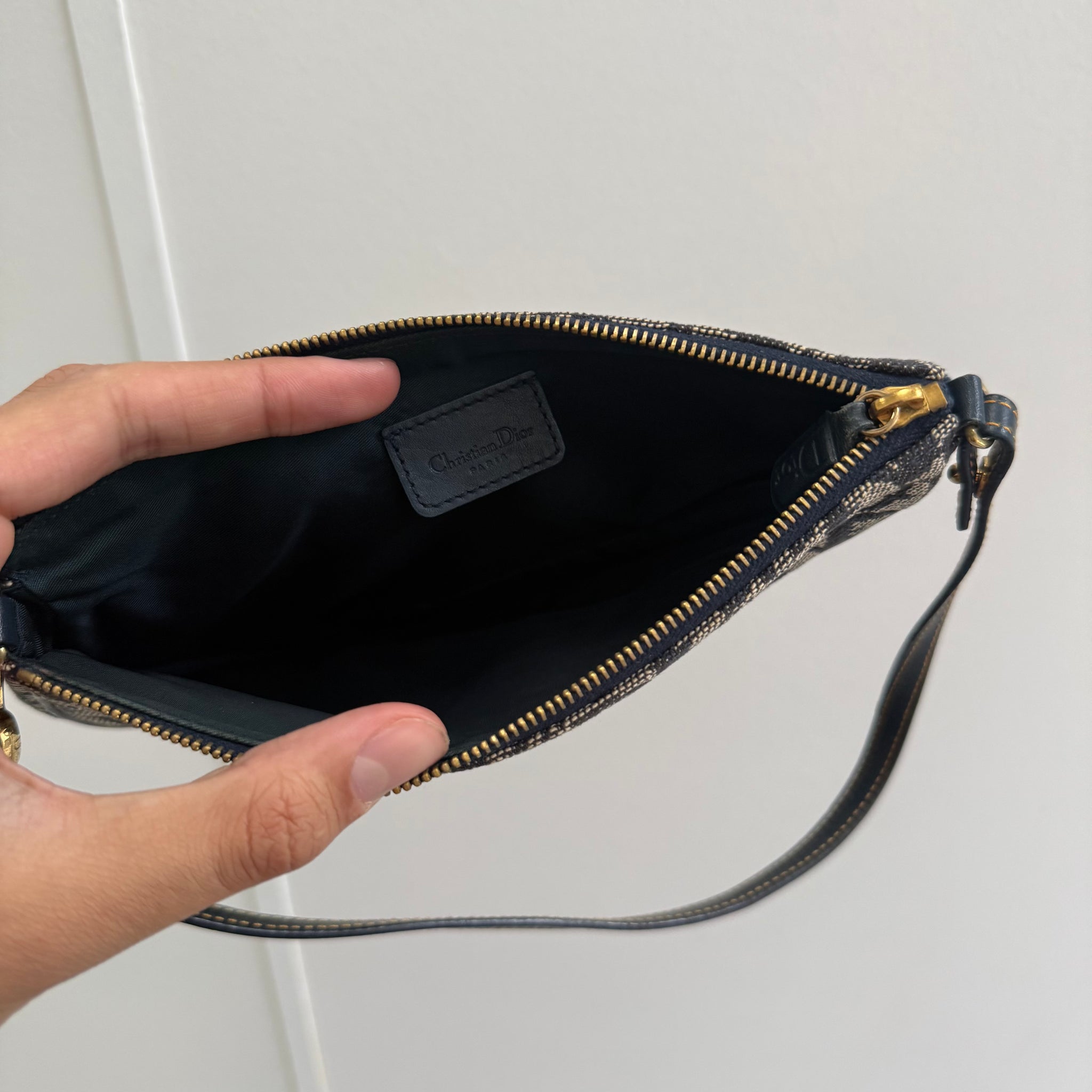 Dior Mini Saddle Shoulder Bag Navy