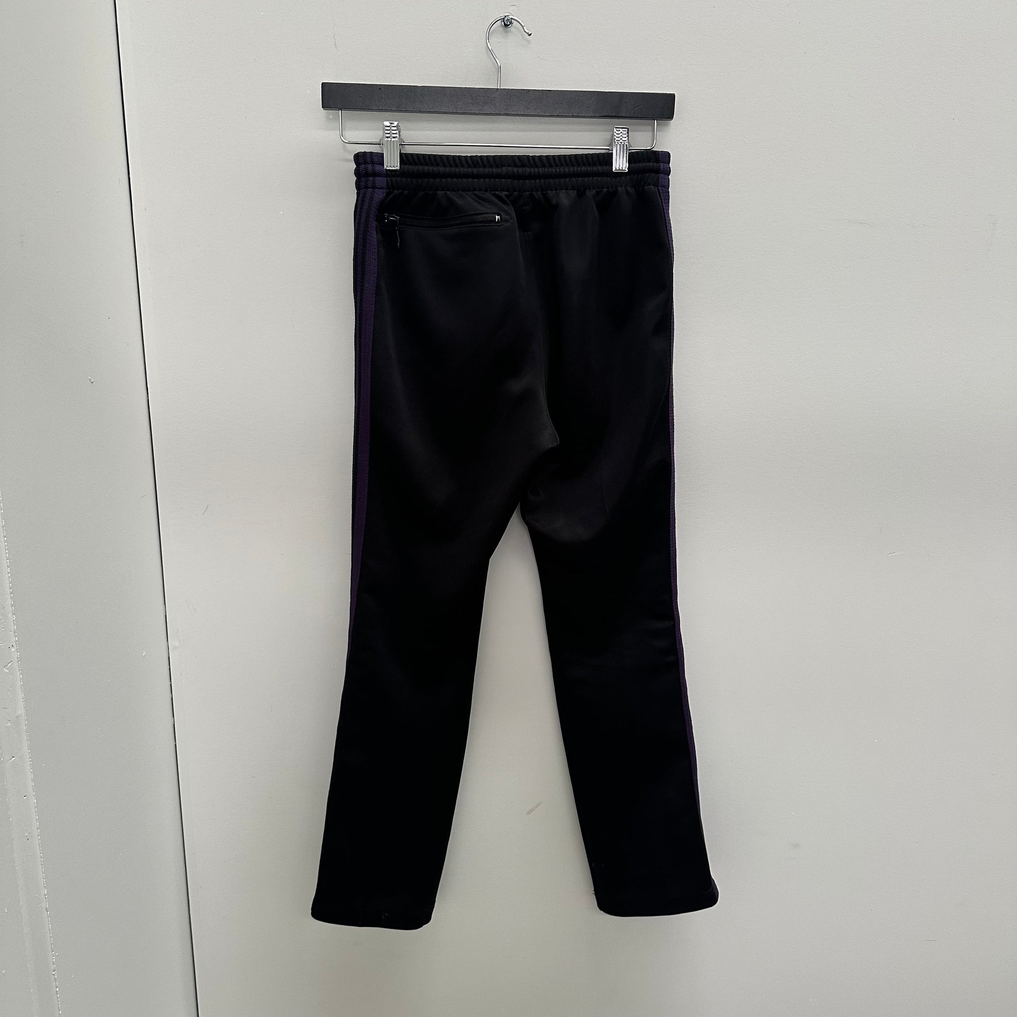 Needles Narrow Track Pant Black/Purple (Size 2)