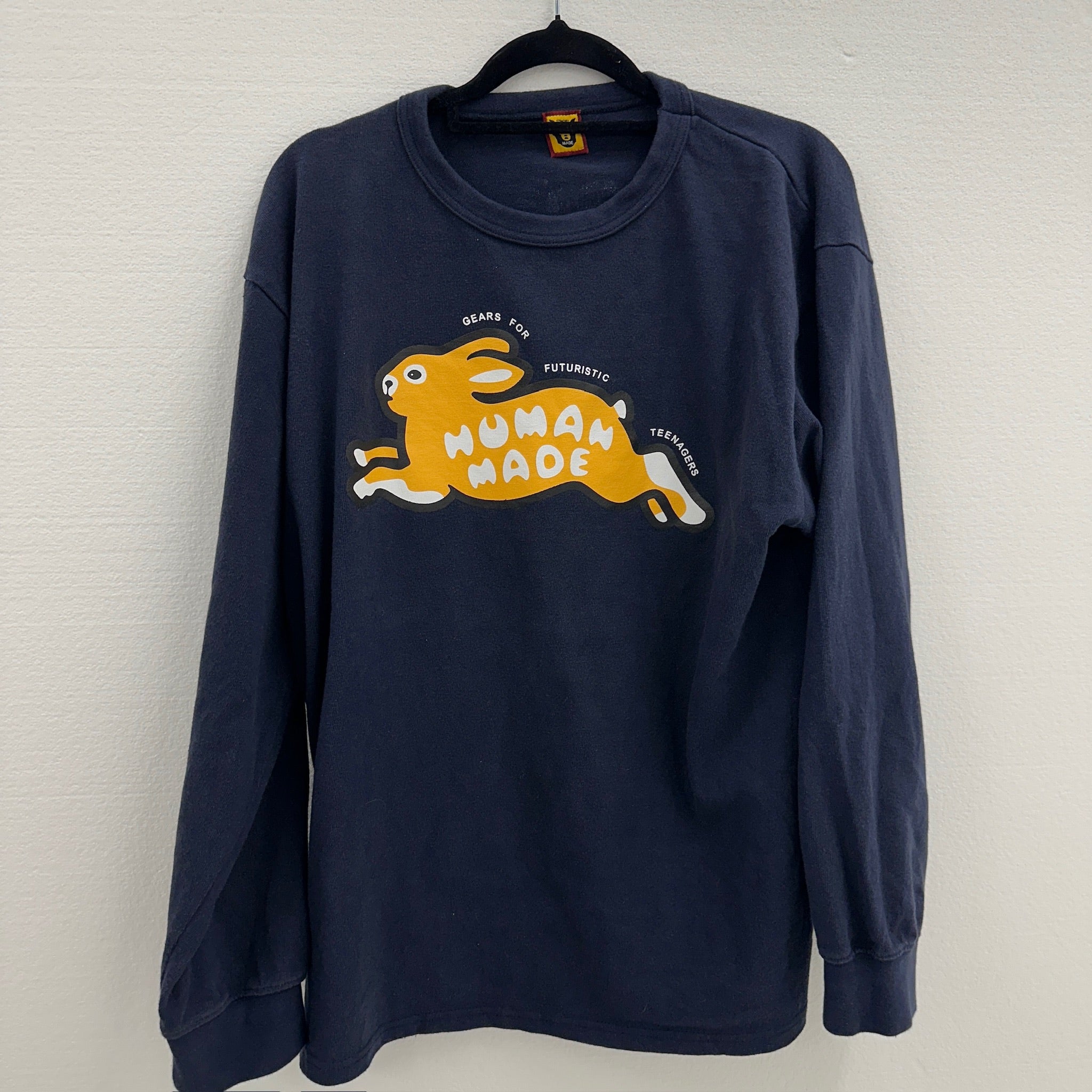 Human Made Rabbit L/S Tee Navy Size L
