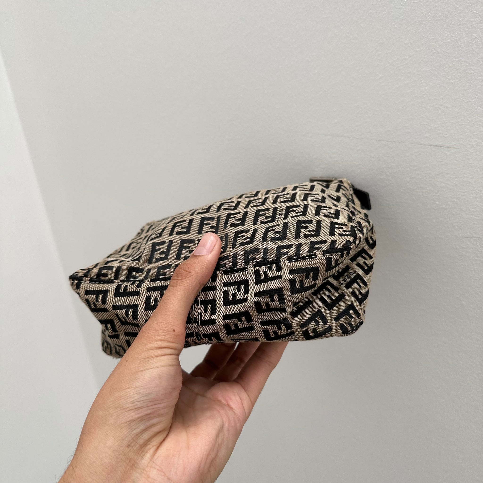 Fendi Mini Pochette Shoulder Bag Canvas