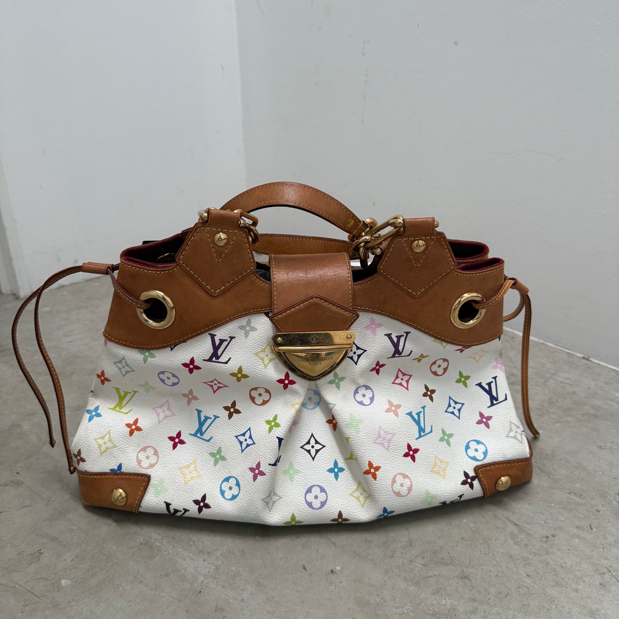 Louis Vuitton Takashi Murakami Ursula Hand Bag White