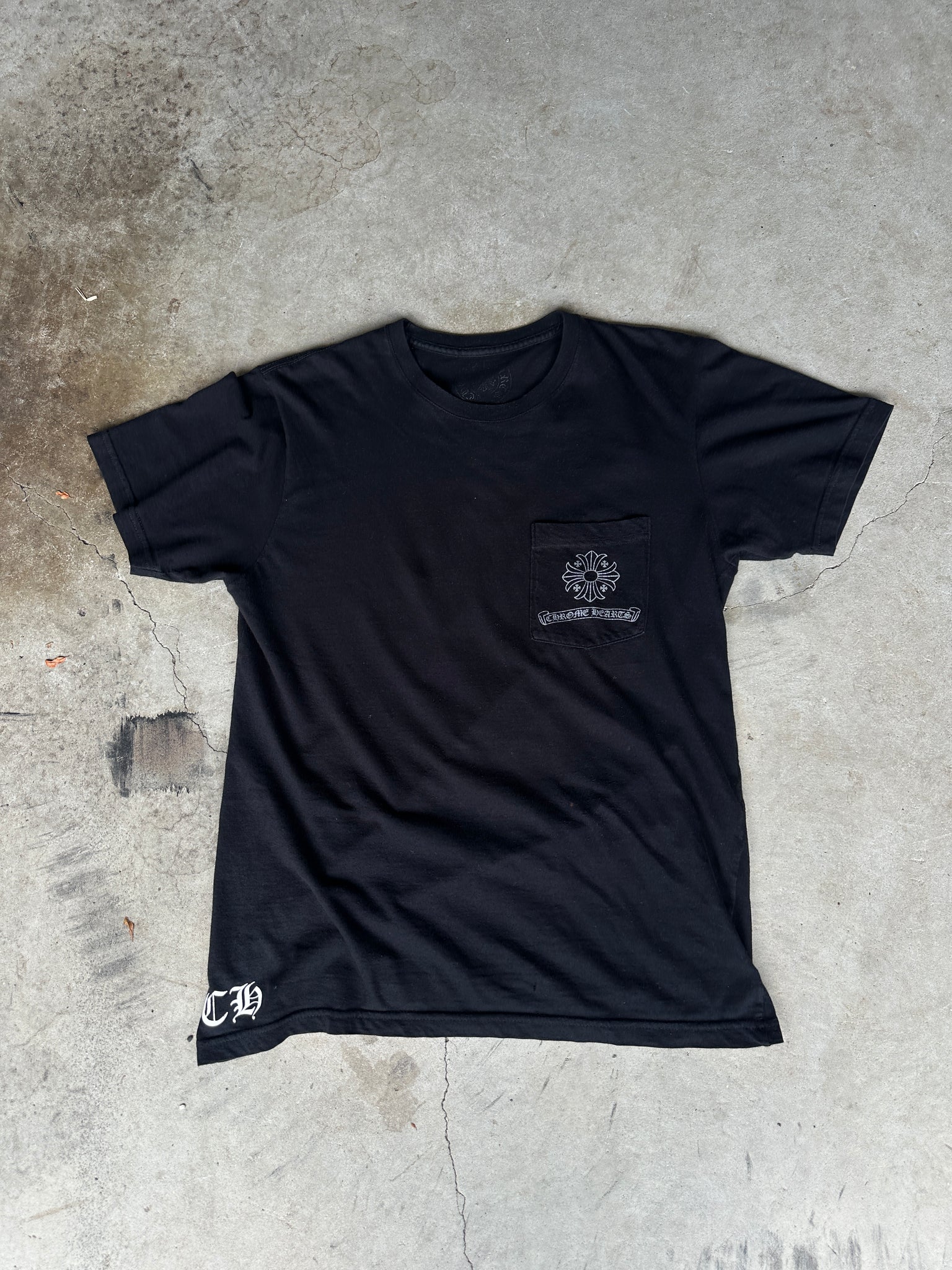 Chrome Hearts Square Cross Pocket T Shirt Black (Size M) – Curated 