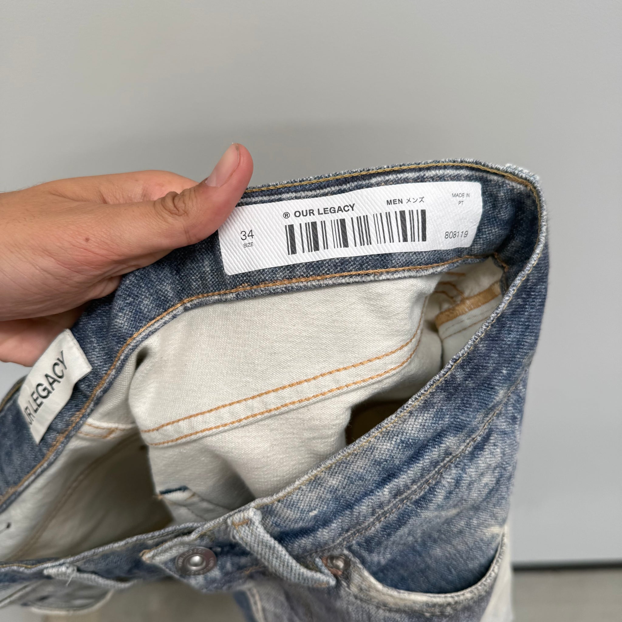 Our Legacy Digital Print Distressed Jeans (Size 34)